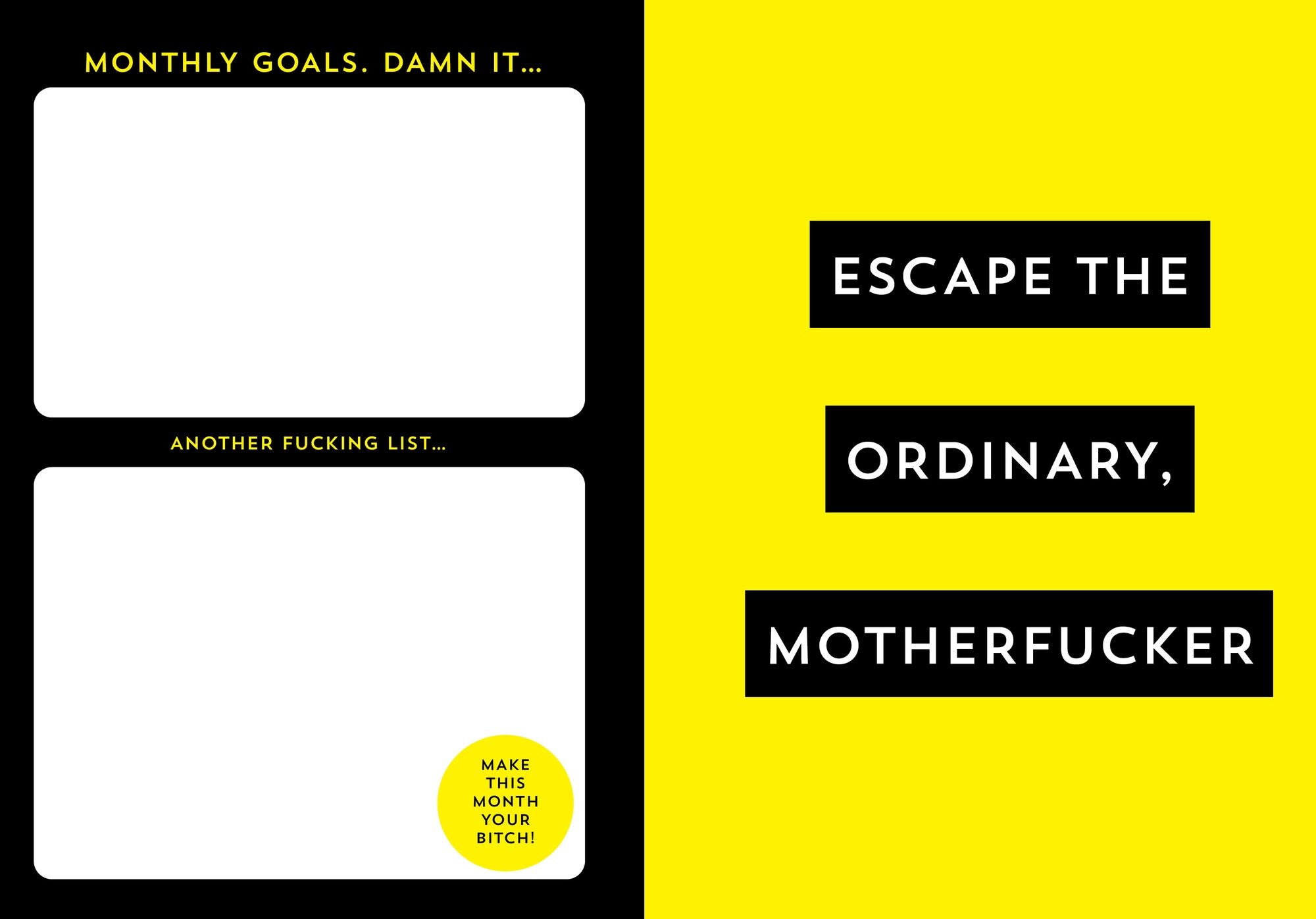 2026-2027 Carpe F*cking Diem Planner