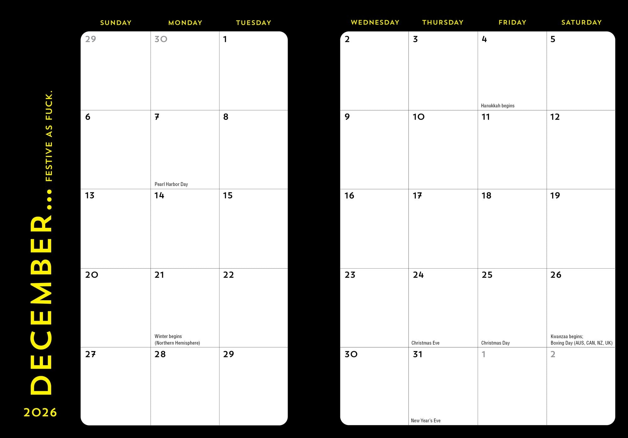 2026-2027 Carpe F*cking Diem Planner