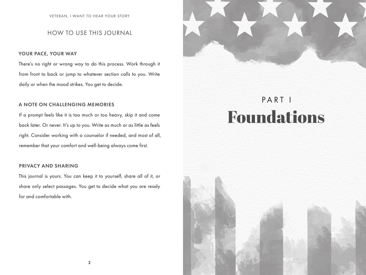 Veteran, I Want to Hear Your Story: A Veteran's Guided Journal to Document Their Military Service