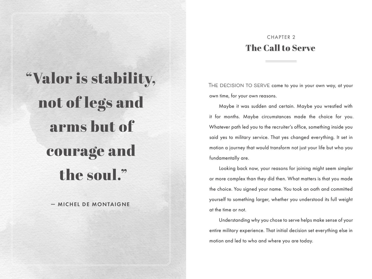 Veteran, I Want to Hear Your Story: A Veteran's Guided Journal to Document Their Military Service