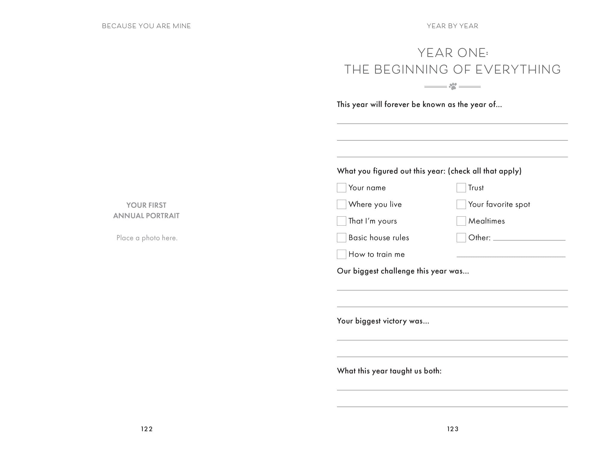 Because You Are Mine: A Hear Your Story(R) Guided Journal to Celebrate Your Precious Pet