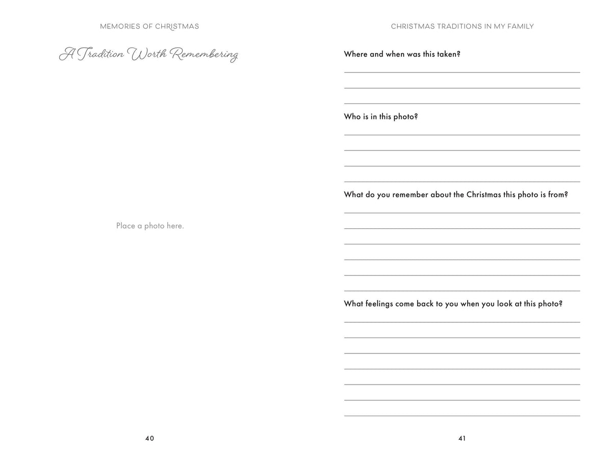Memories of Christmas: A Hear Your Story(R) Guided Journal to Cherish Christmases Throughout the Years