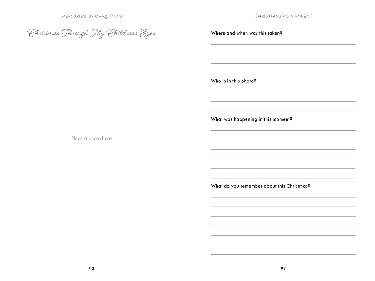 Memories of Christmas: A Hear Your Story(R) Guided Journal to Cherish Christmases Throughout the Years