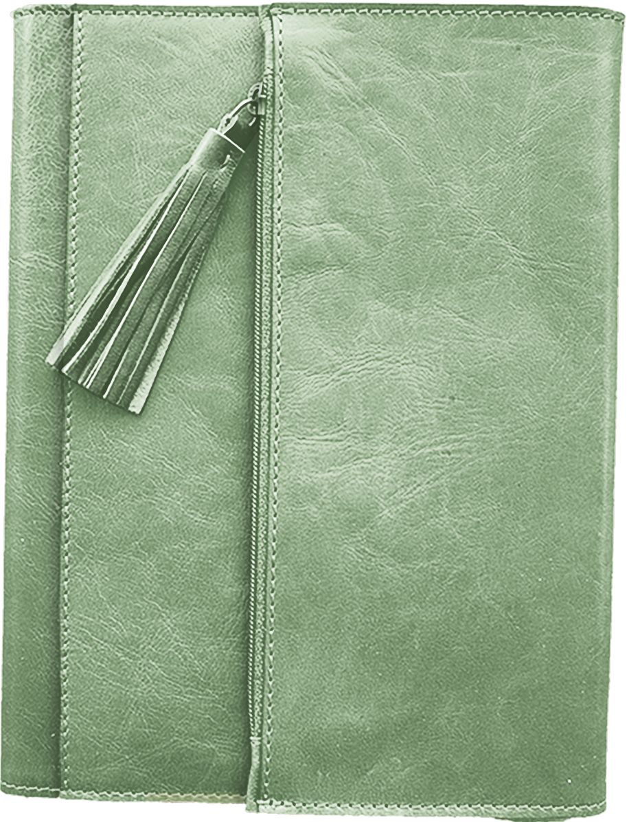 2023 Weekly Leather Desk Planner Green