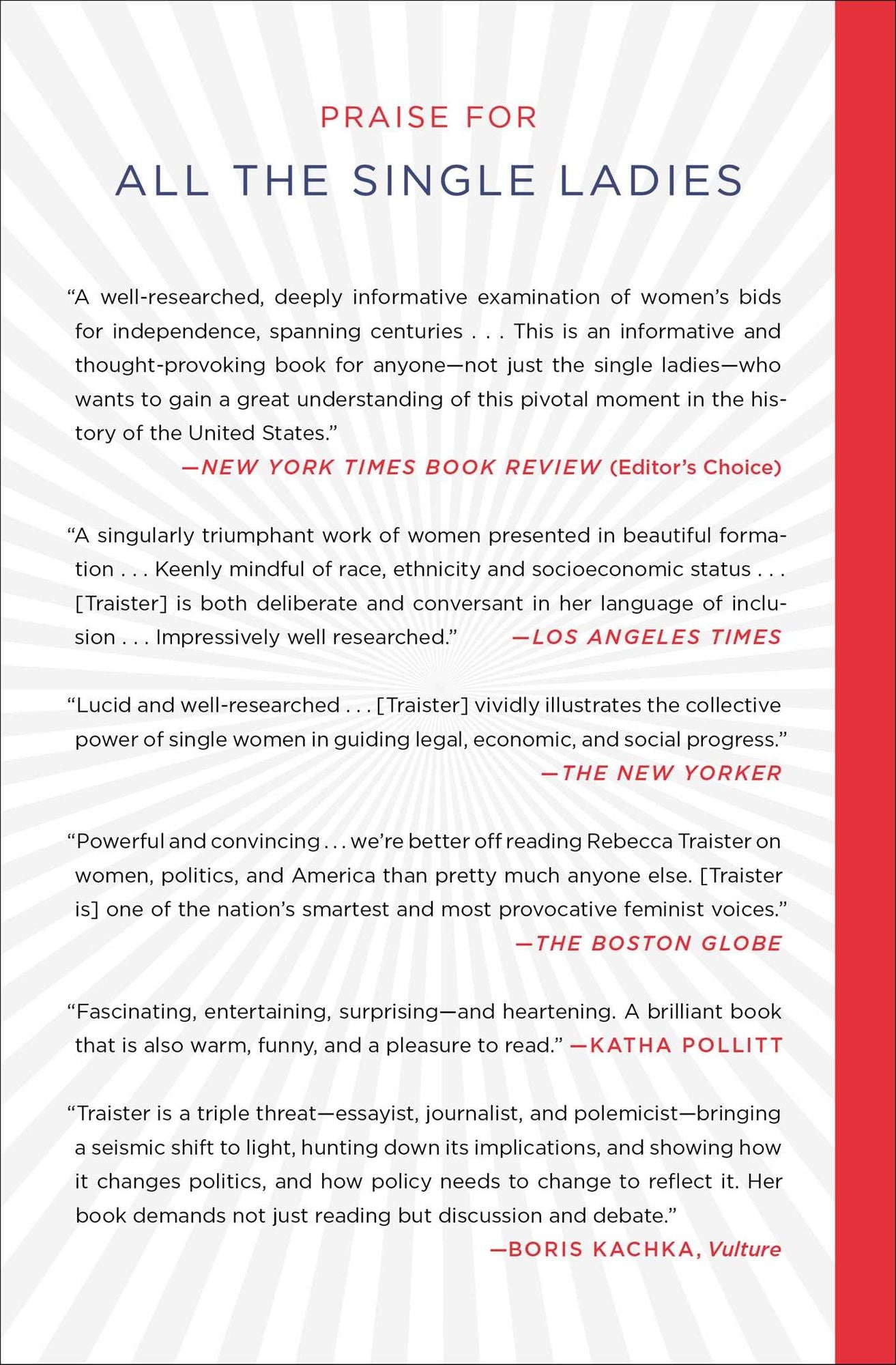 All the Single Ladies: Unmarried Women and the Rise of an Independent Nation