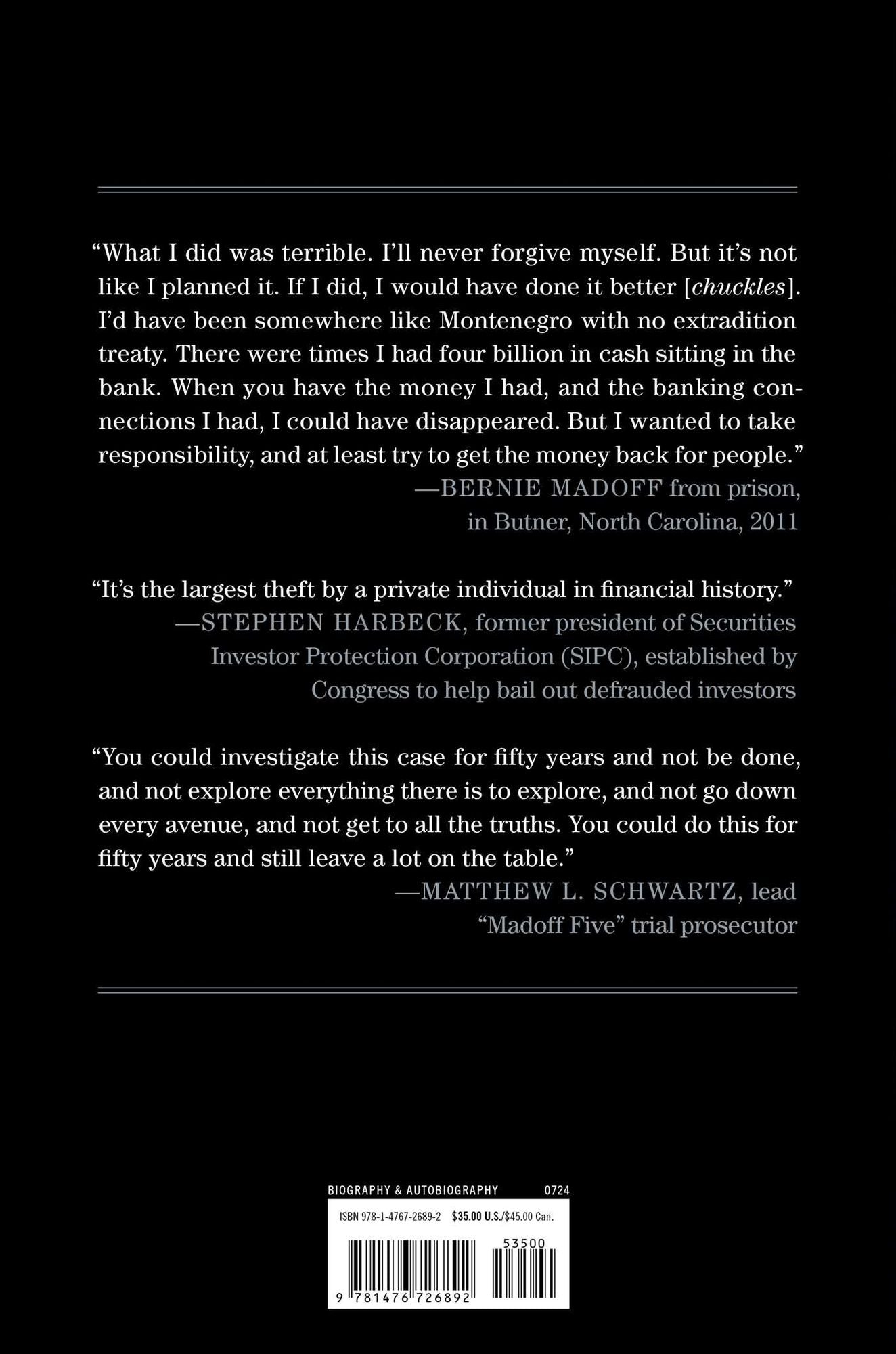 Madoff: The Final Word