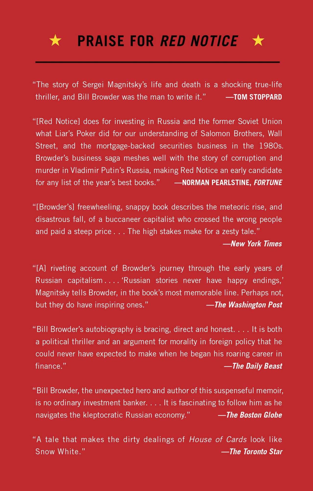 Red Notice: A True Story of High Finance, Murder, and One Man's Fight for Justice