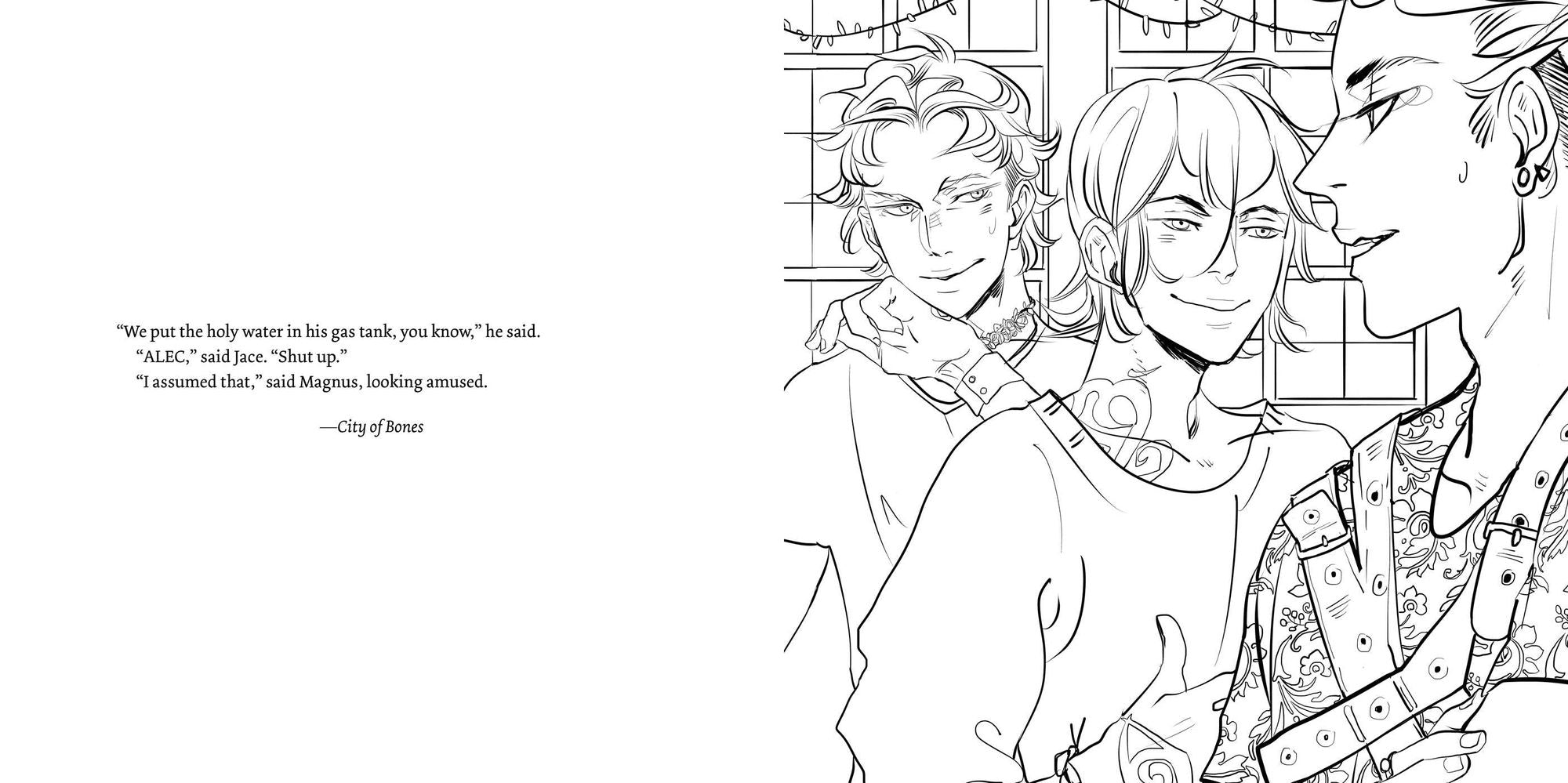 The Official Mortal Instruments Coloring Book