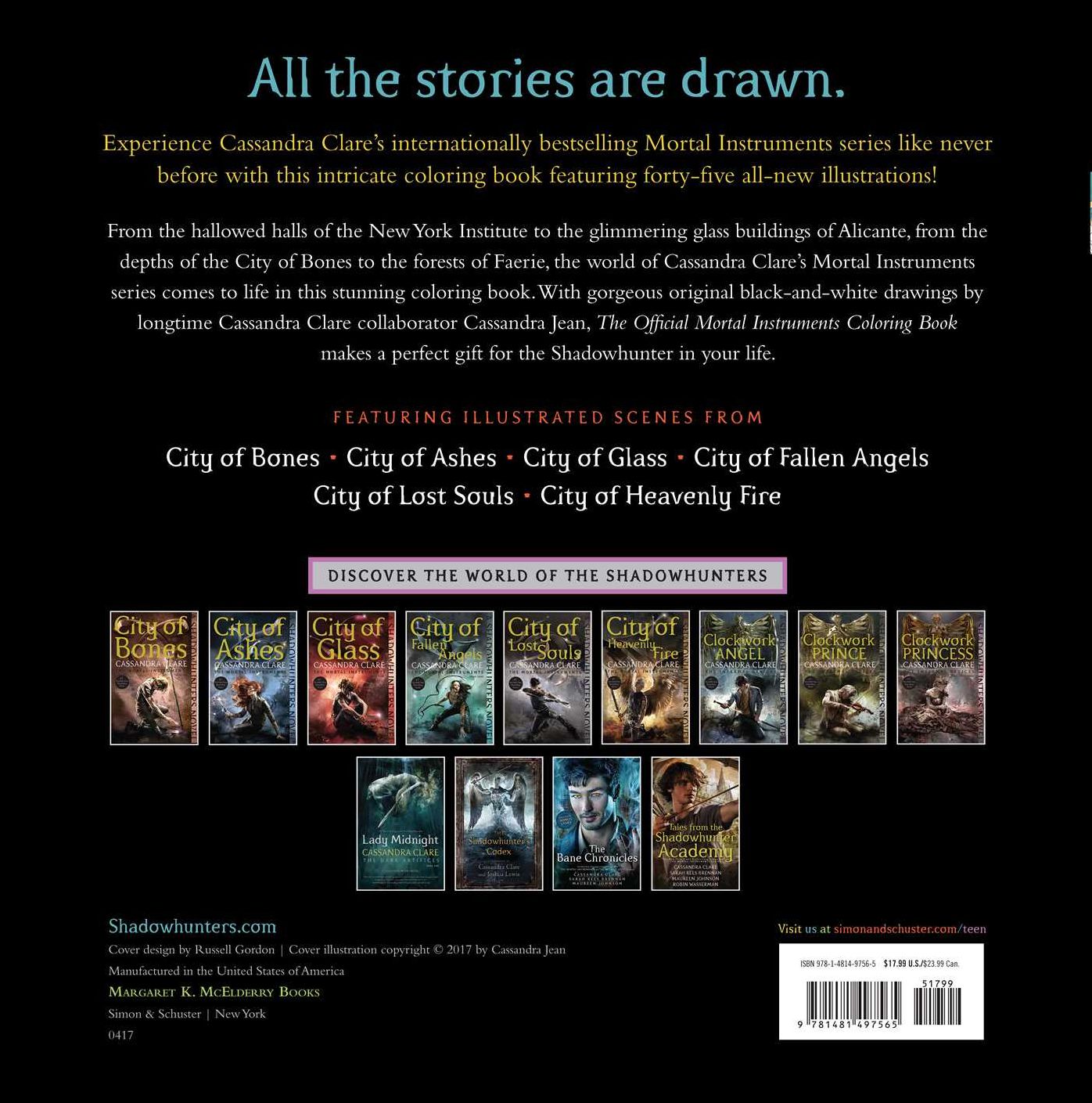 The Official Mortal Instruments Coloring Book