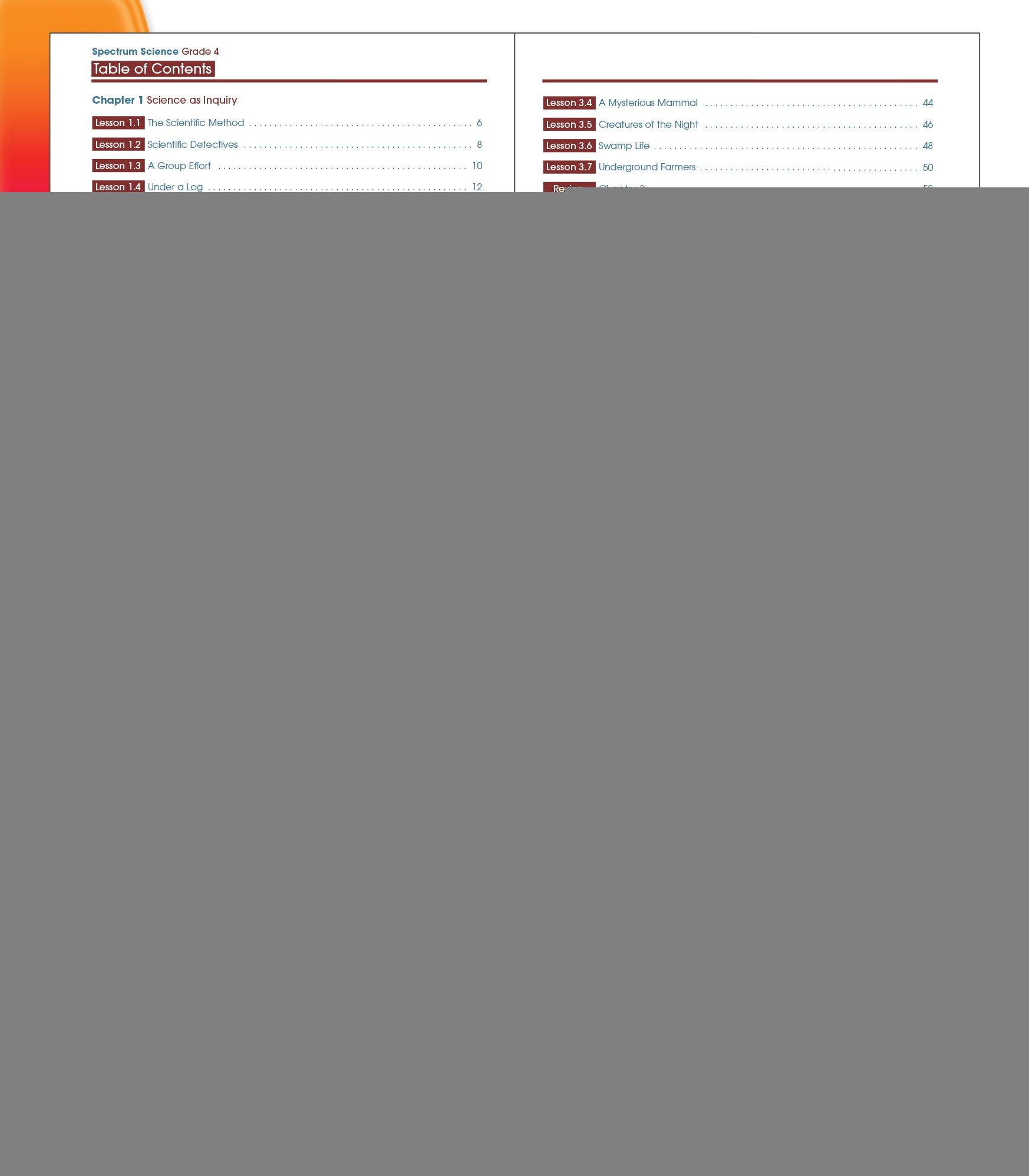 Spectrum Science, Grade 4