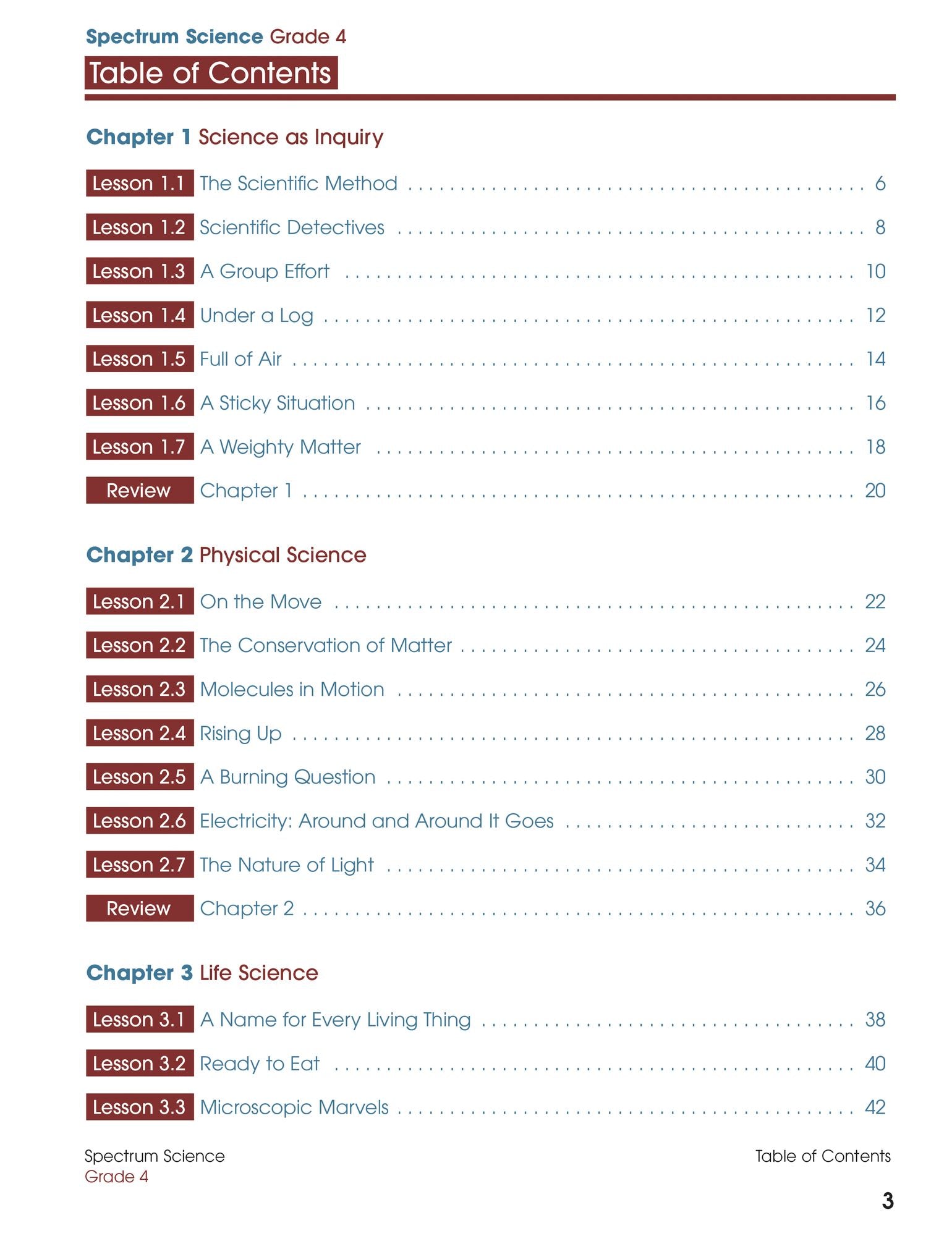 Spectrum Science, Grade 4