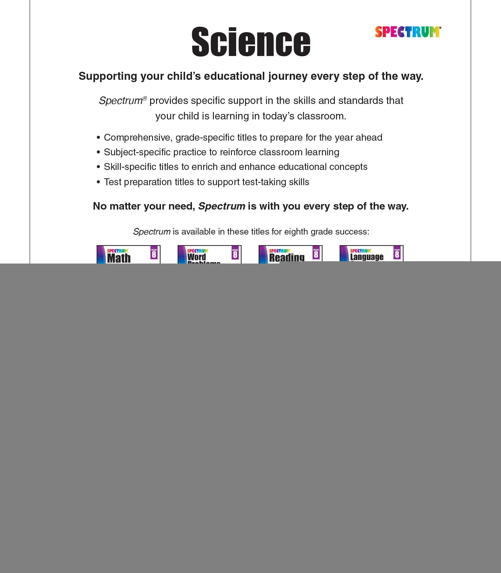 Spectrum Science, Grade 8