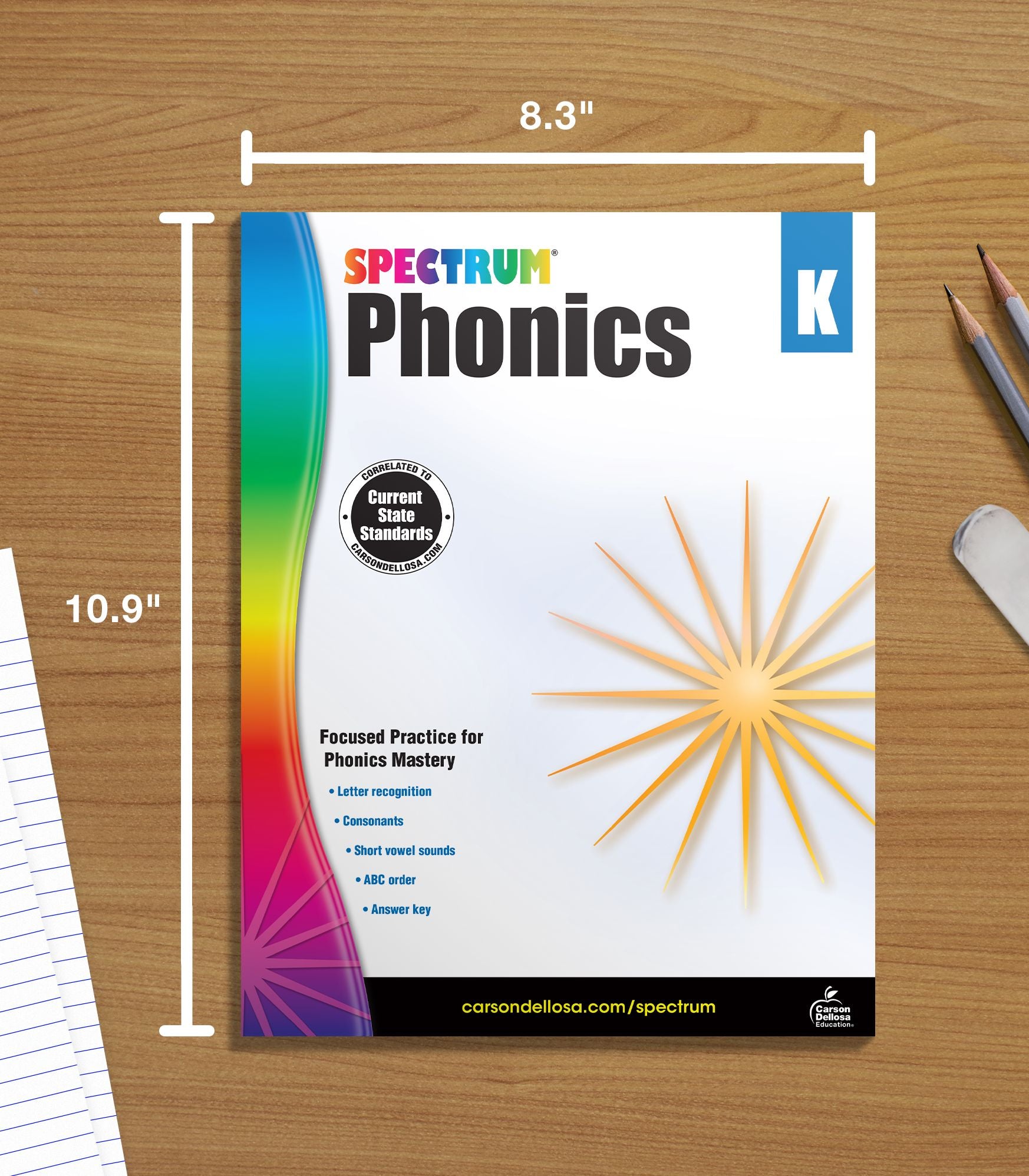 Spectrum Phonics, Grade K