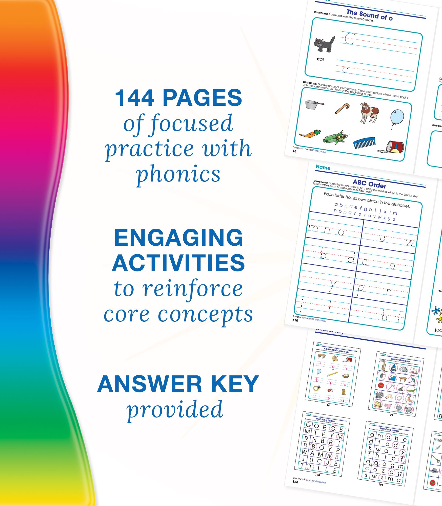 Spectrum Phonics, Grade K