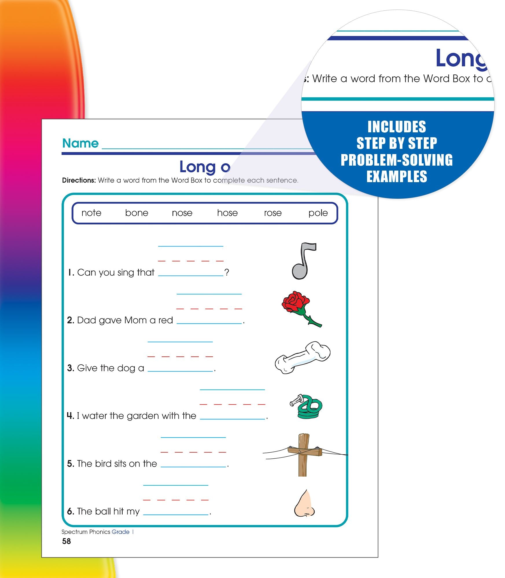 Spectrum Phonics, Grade 1