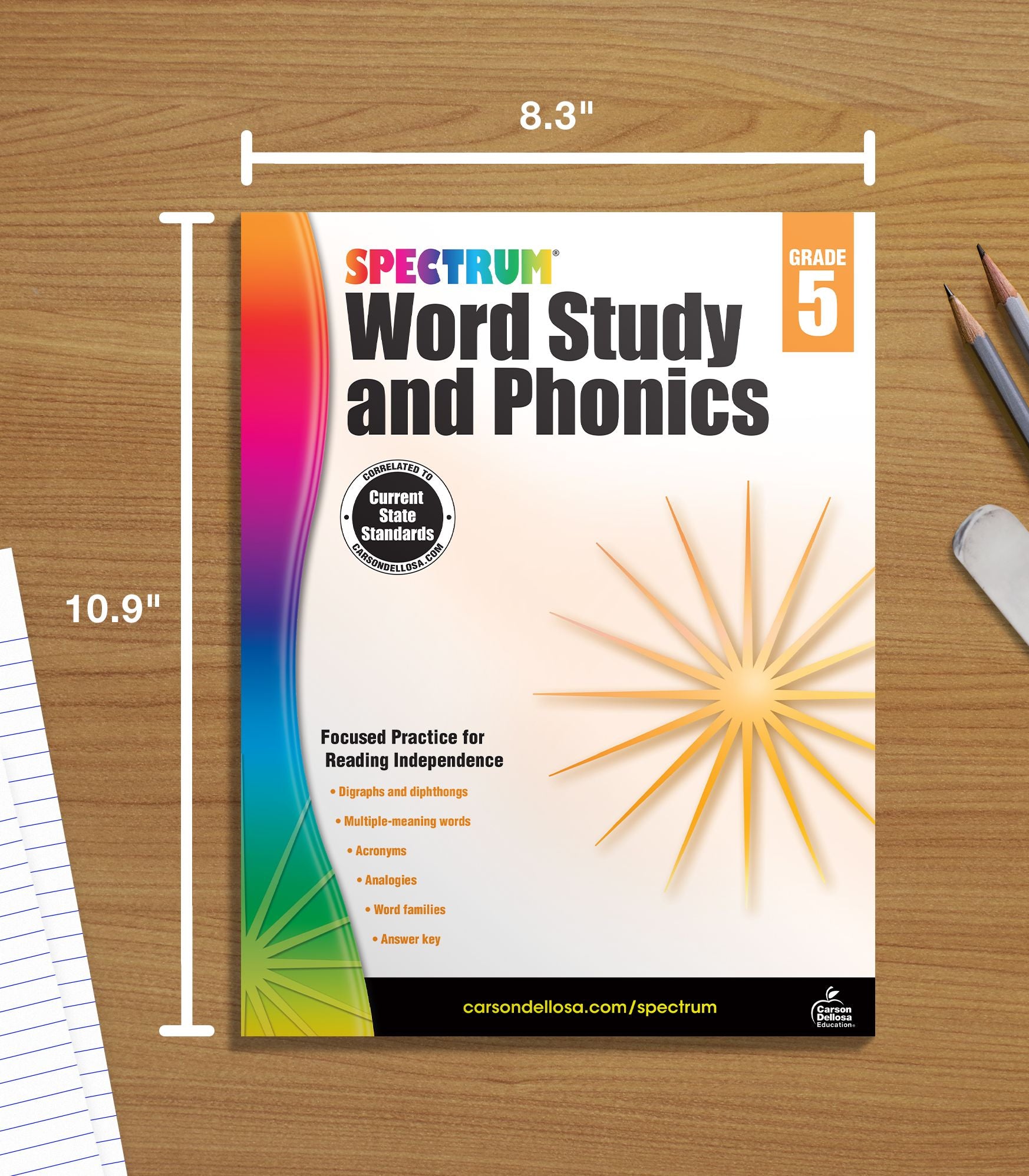 Spectrum Word Study and Phonics, Grade 5
