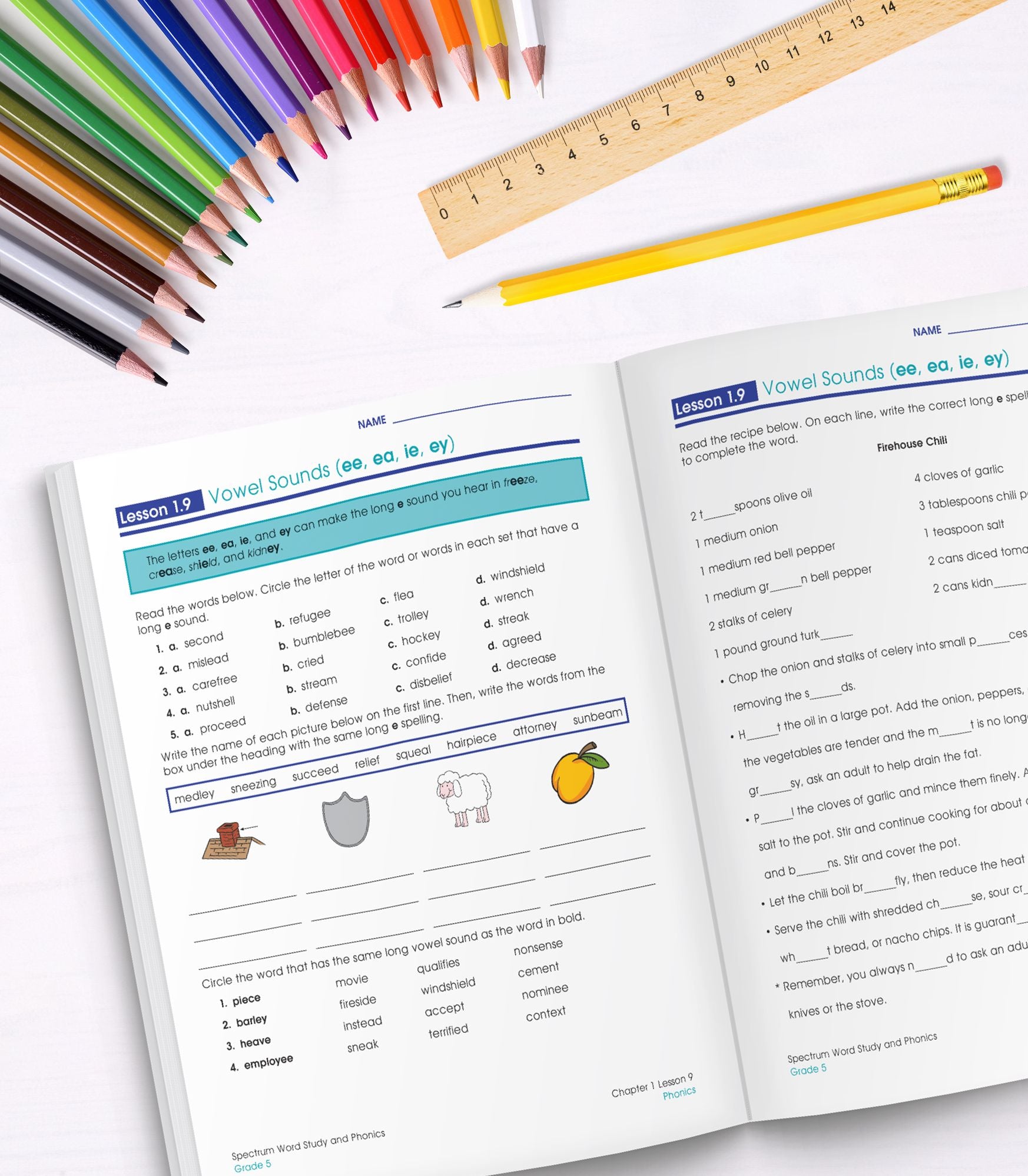 Spectrum Word Study and Phonics, Grade 5