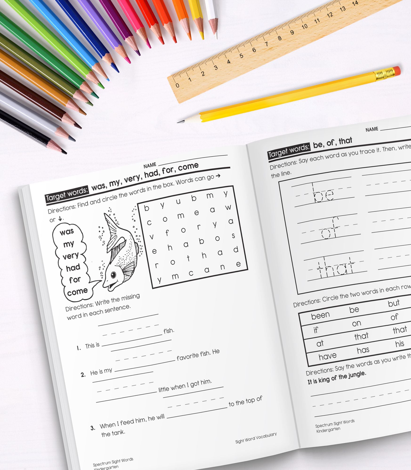 Spectrum Sight Words, Grade K