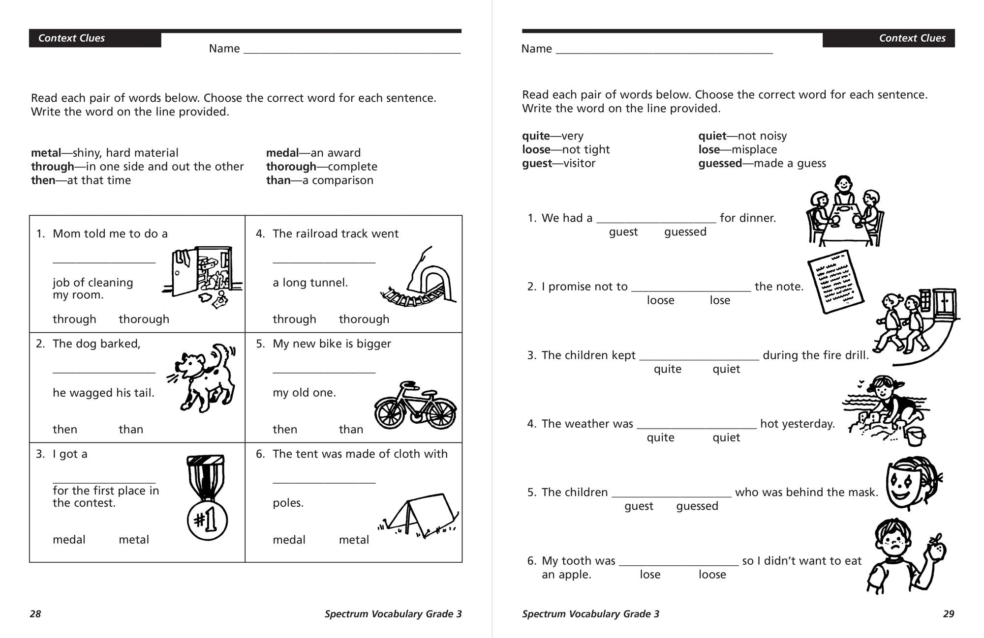 Spectrum Vocabulary, Grade 3