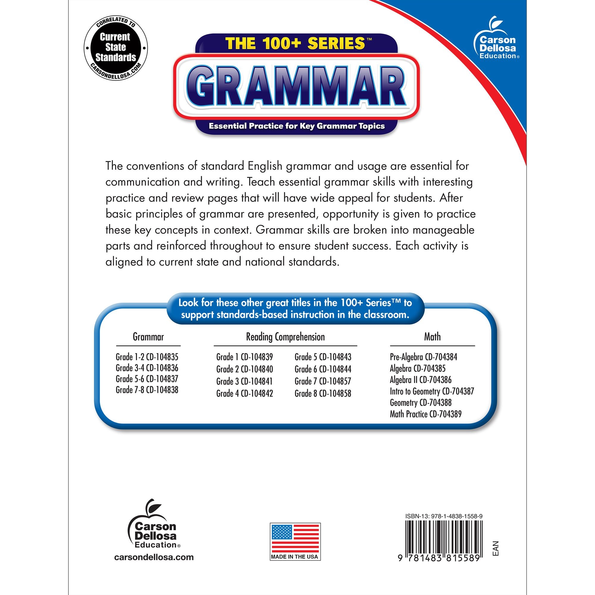 Grammar, Grades 7 - 8