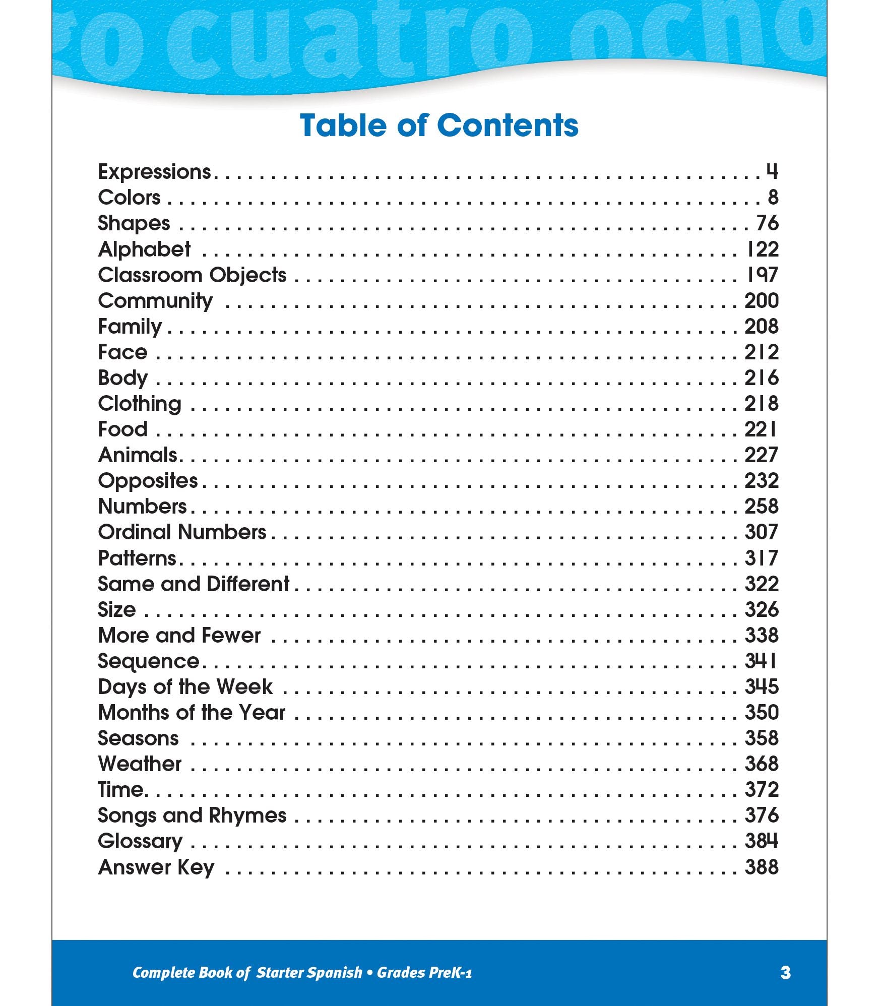 The Complete Book of Starter Spanish, Grades Preschool - 1