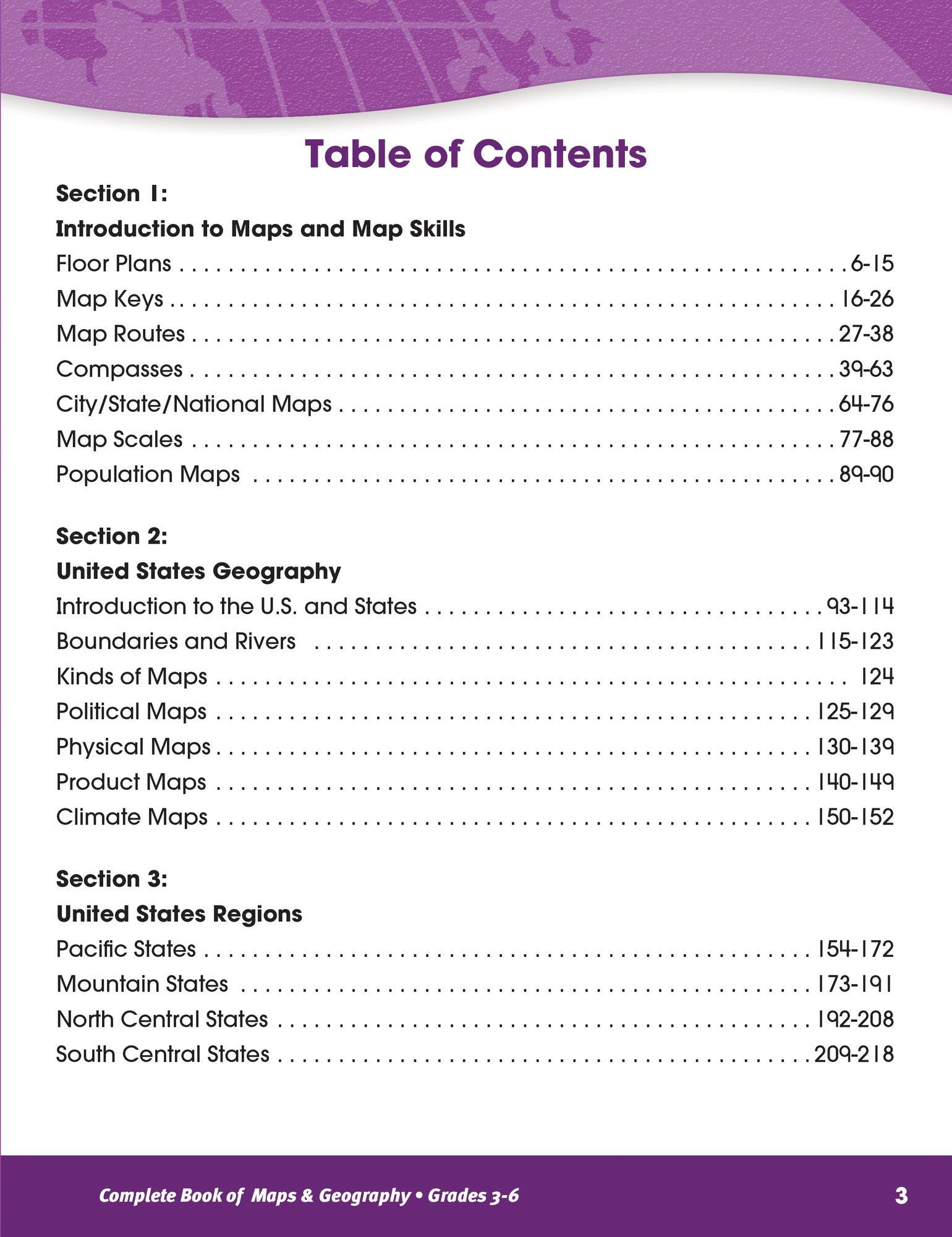 The Complete Book of Maps & Geography, Grades 3 - 6
