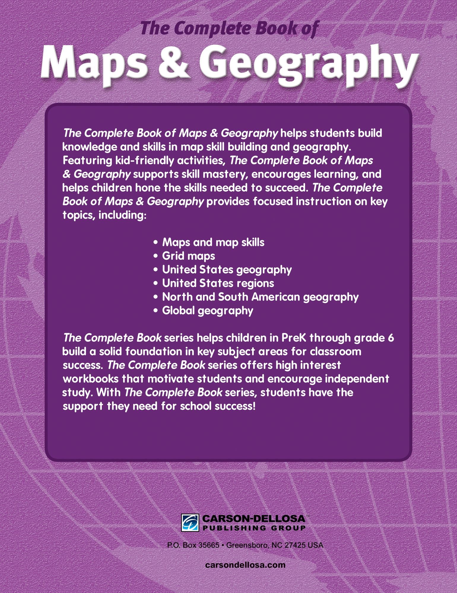 The Complete Book of Maps & Geography, Grades 3 - 6