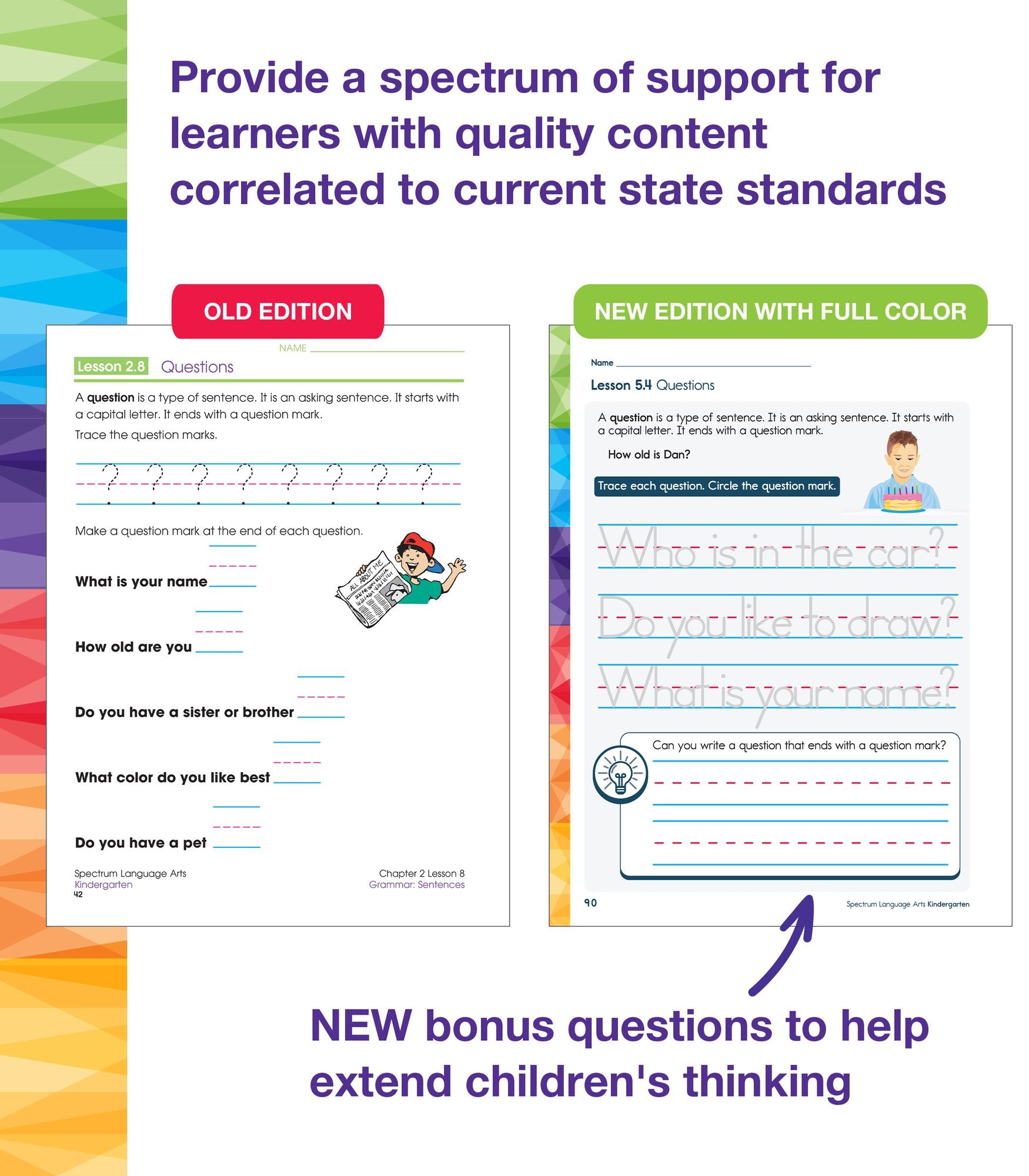 Spectrum Language Arts Workbook, Grade K