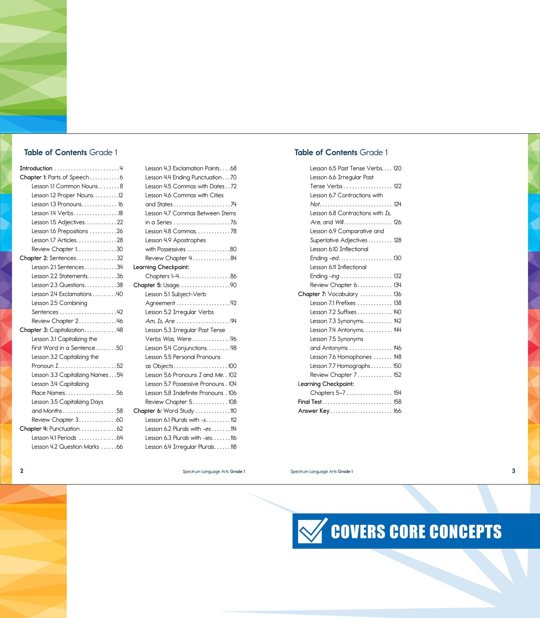 Spectrum Language Arts Workbook, Grade 1