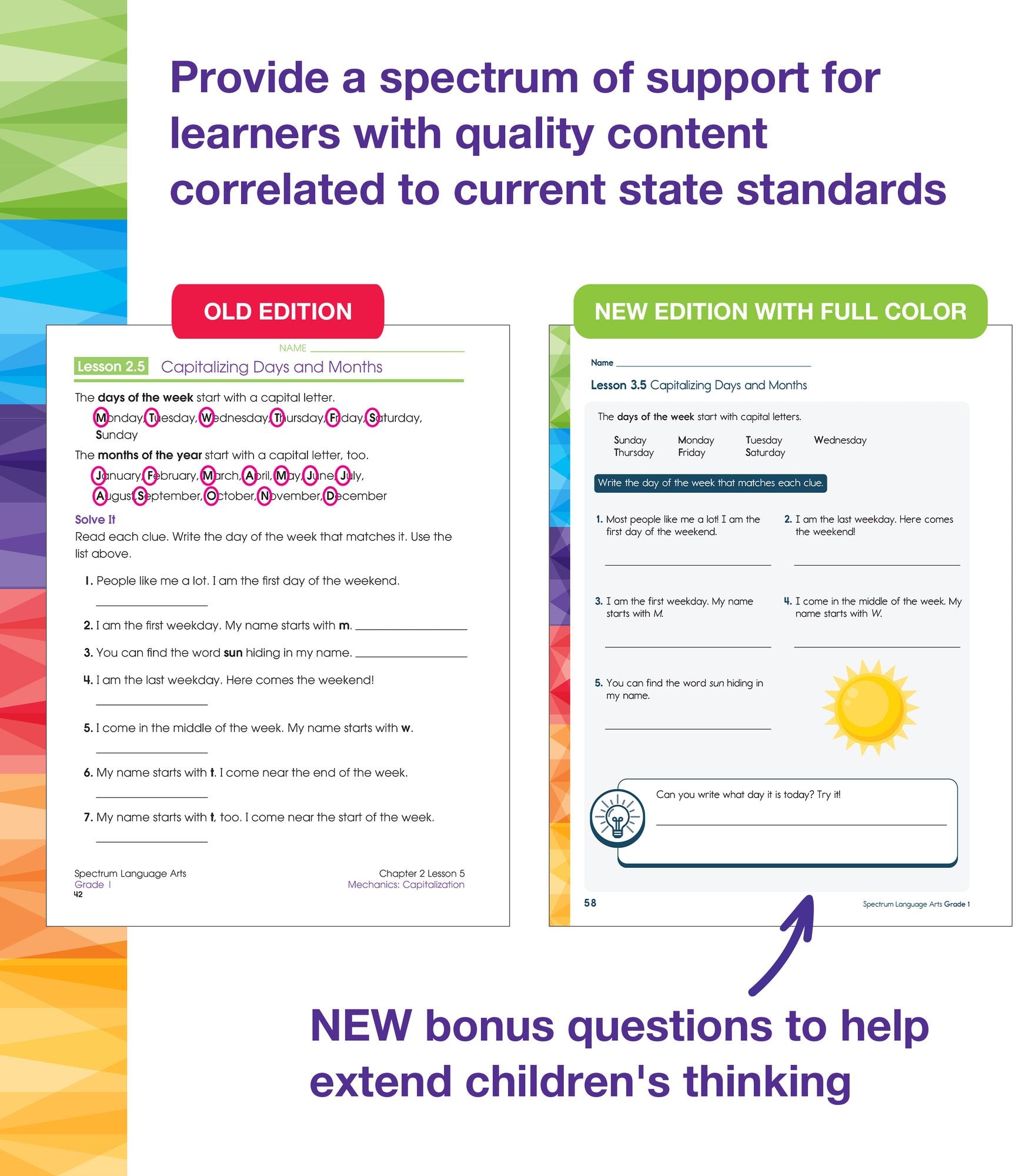 Spectrum Language Arts Workbook, Grade 1