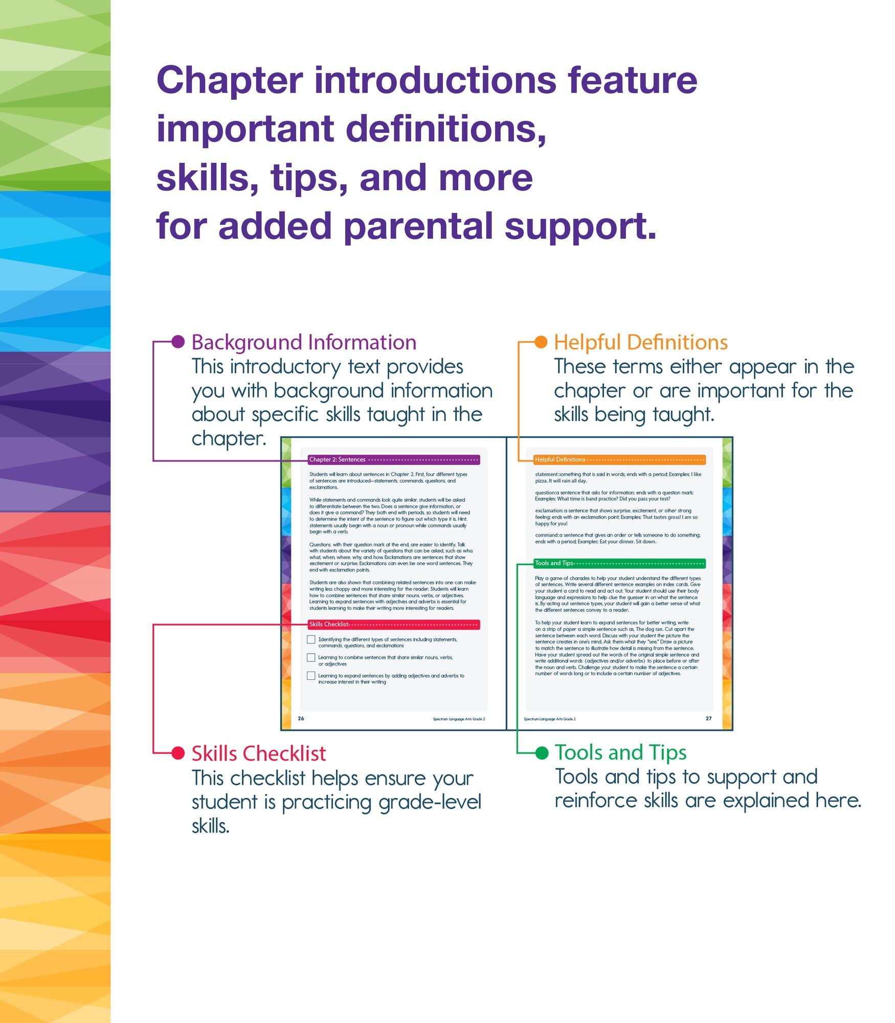 Spectrum Language Arts Workbook, Grade 2
