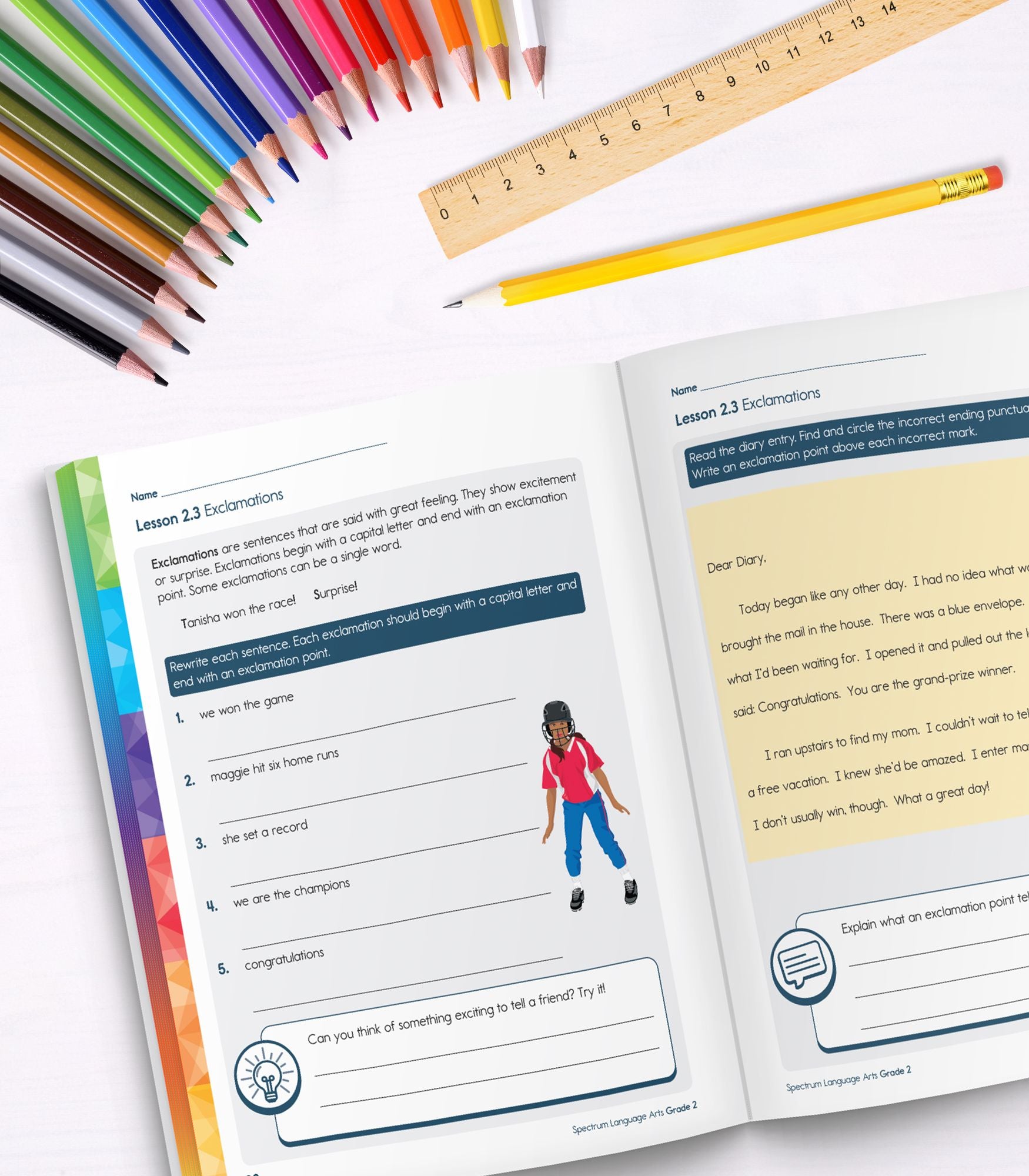 Spectrum Language Arts Workbook, Grade 2