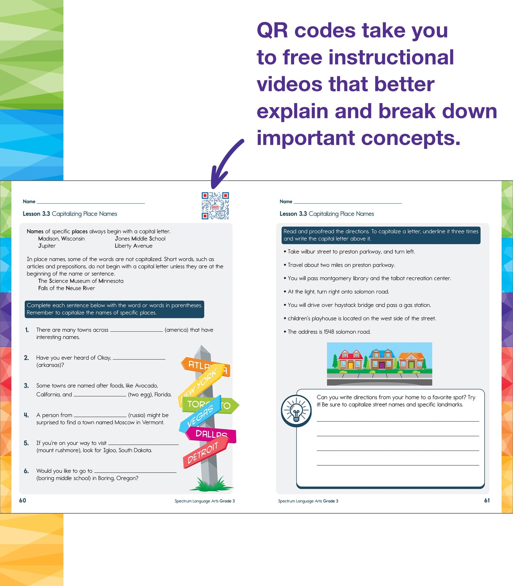 Spectrum Language Arts Workbook, Grade 3