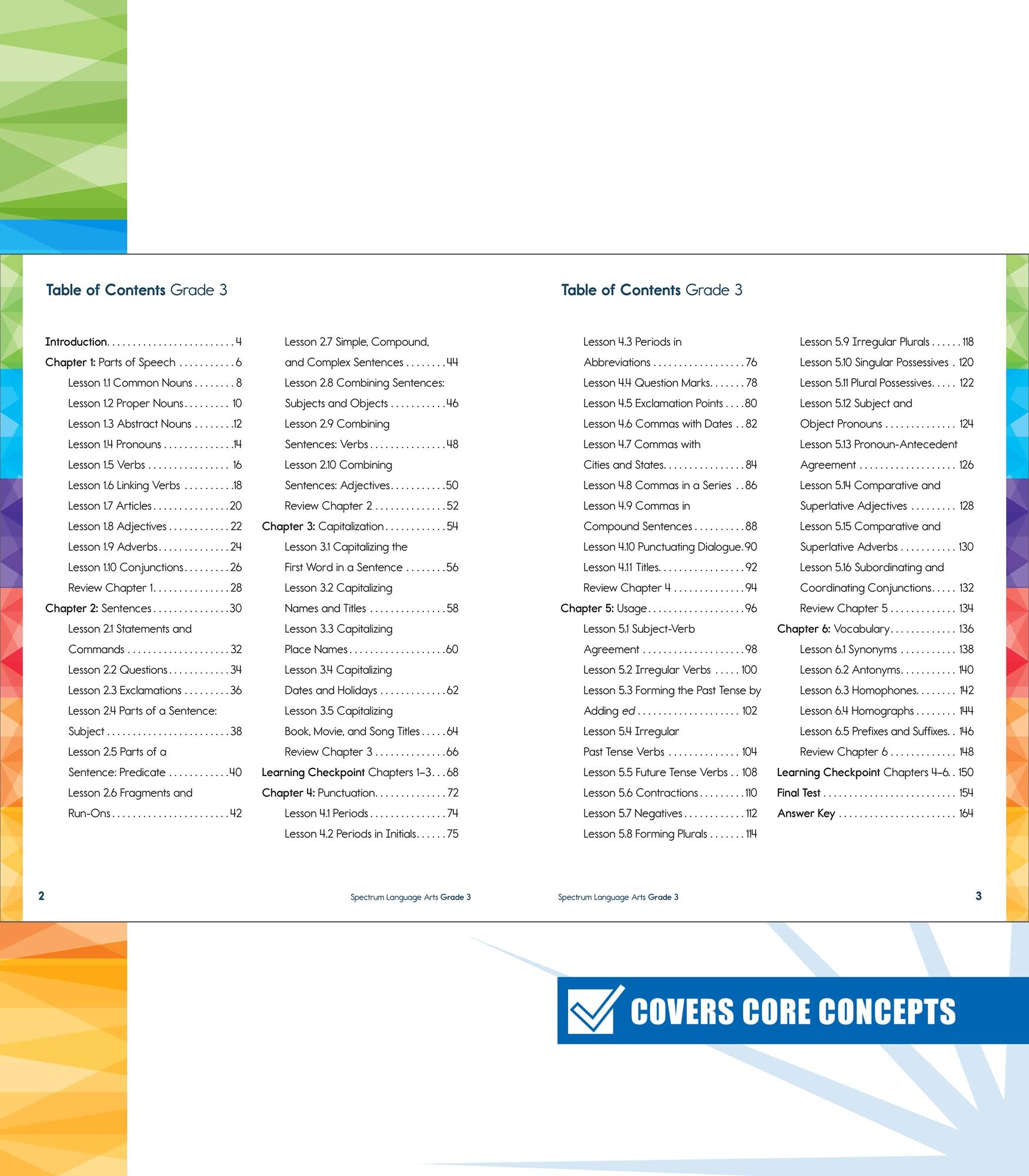 Spectrum Language Arts Workbook, Grade 4