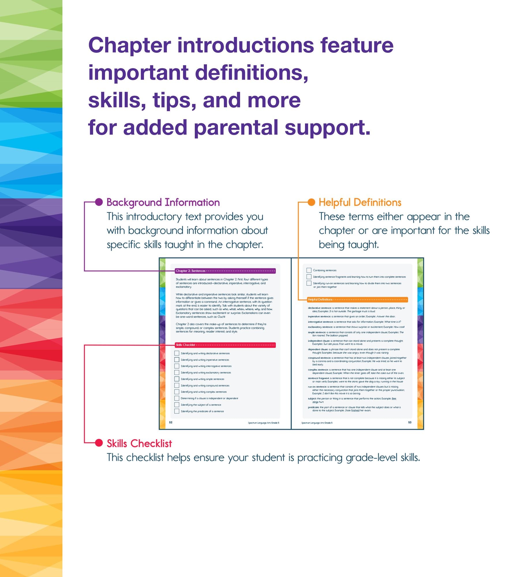 Spectrum Language Arts Workbook, Grade 5