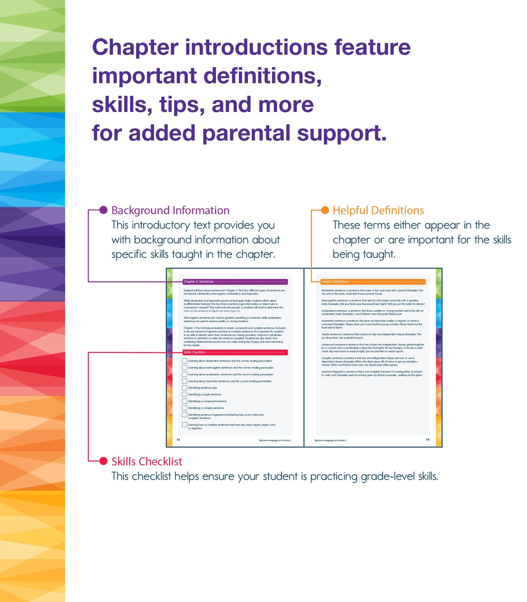 Spectrum Language Arts Workbook, Grade 6