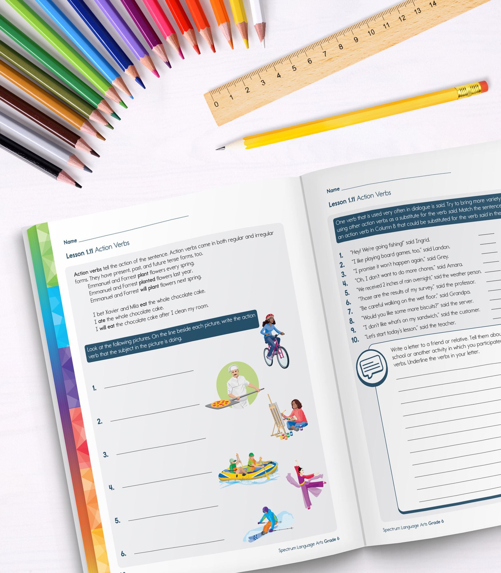 Spectrum Language Arts Workbook, Grade 6