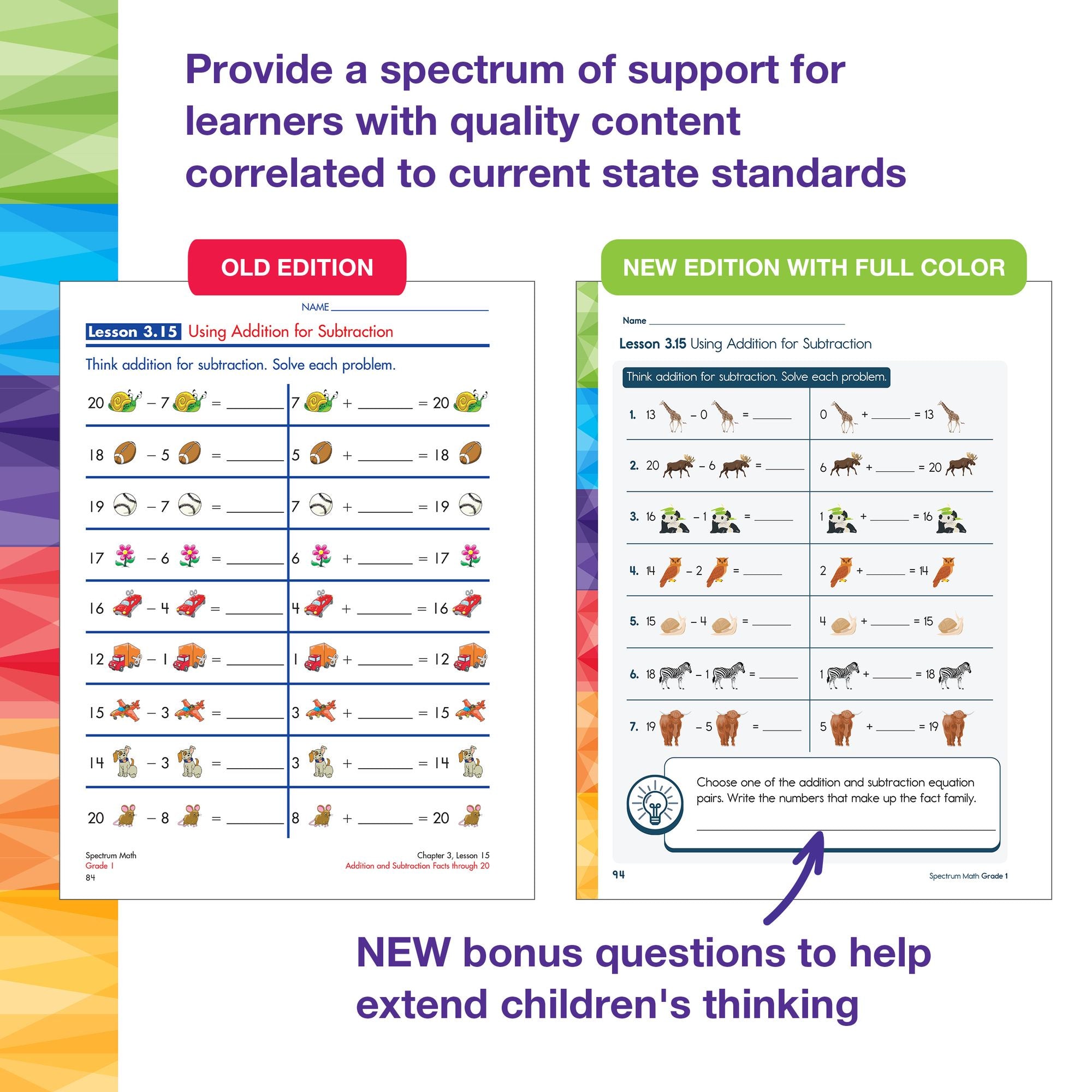 Spectrum Math Workbook, Grade 1