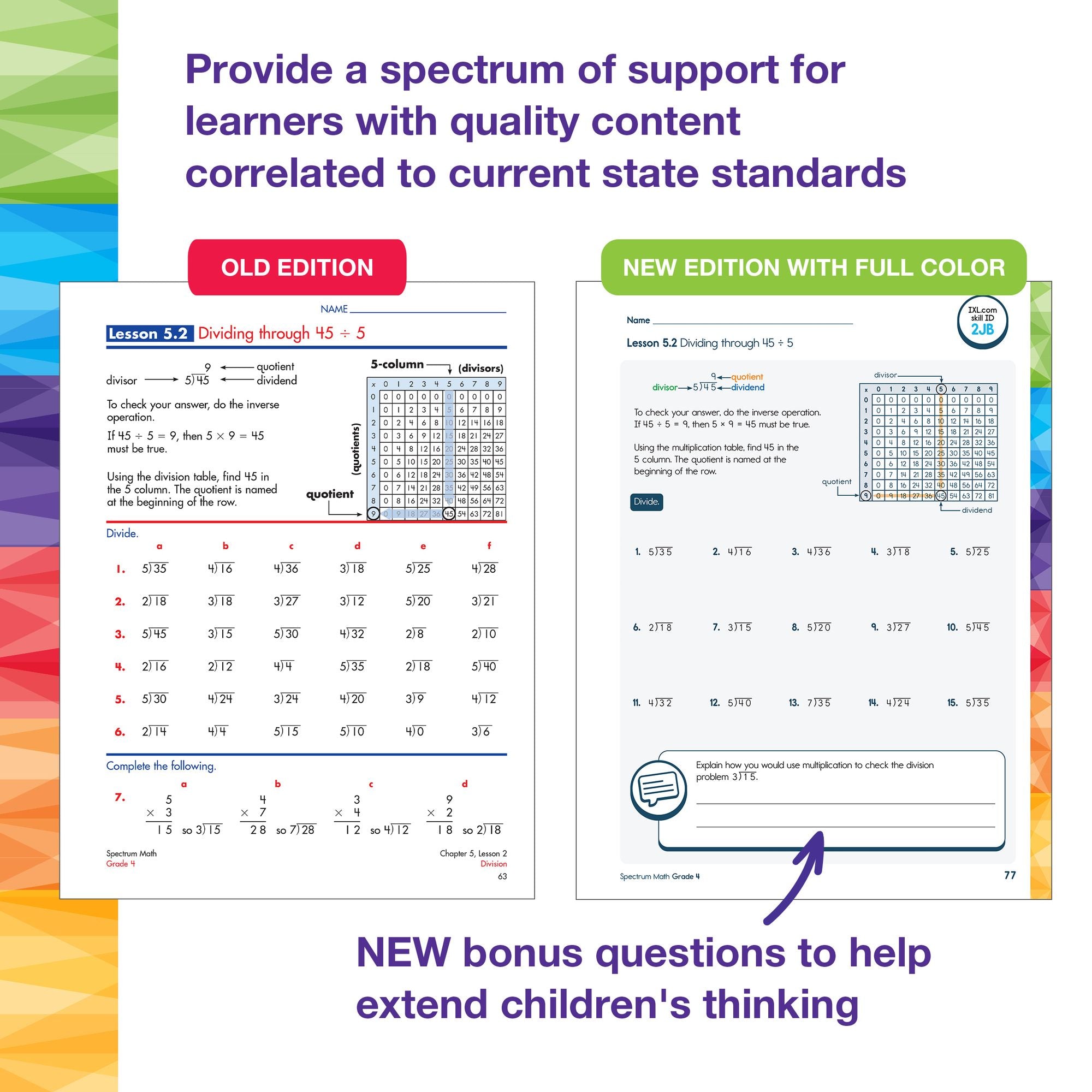Spectrum Math Workbook, Grade 4