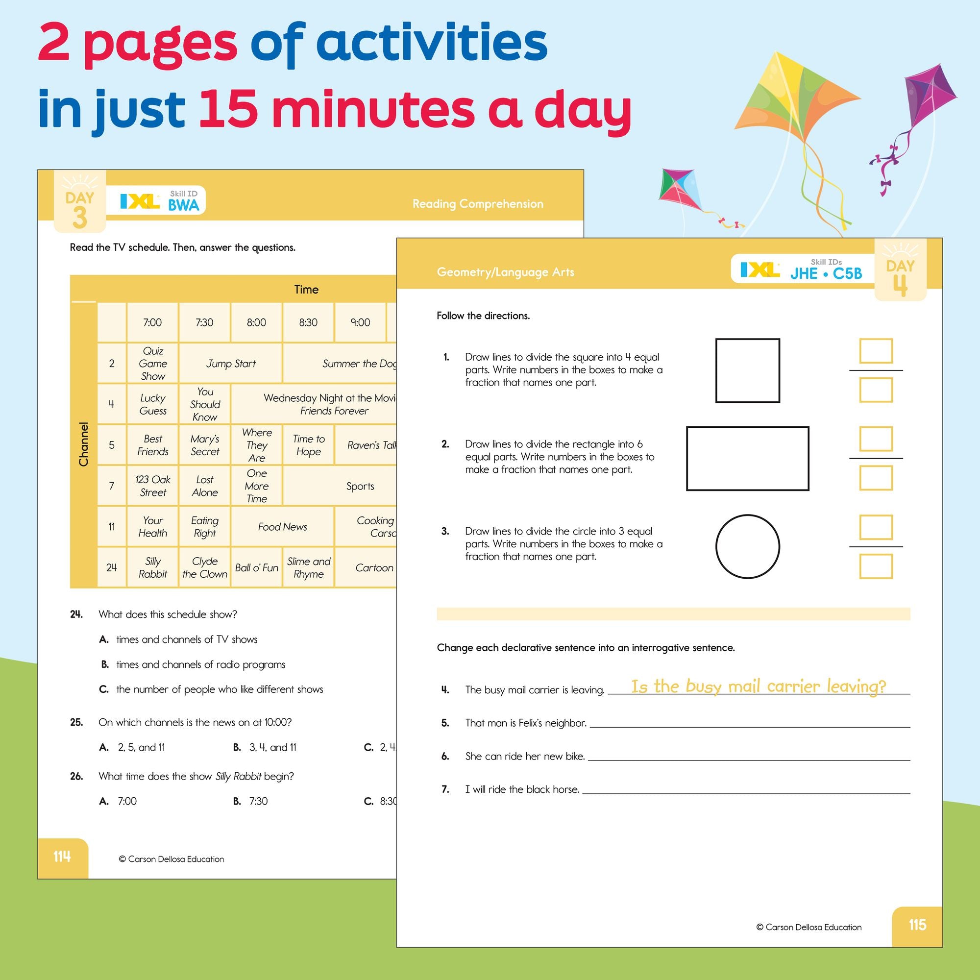 Summer Bridge Activities, Grades 2 - 3