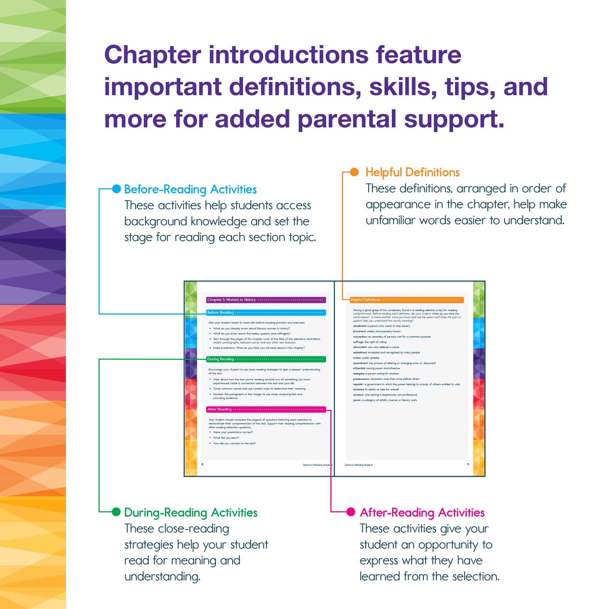 Spectrum Reading Workbook, Grade 8