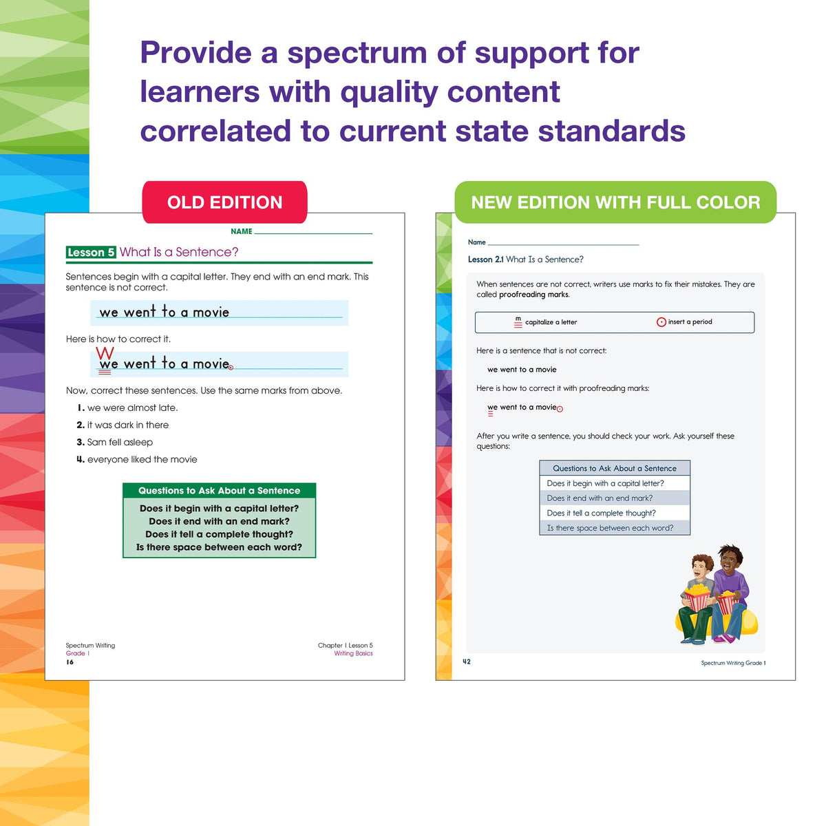 Spectrum Writing Workbook, Grade 1