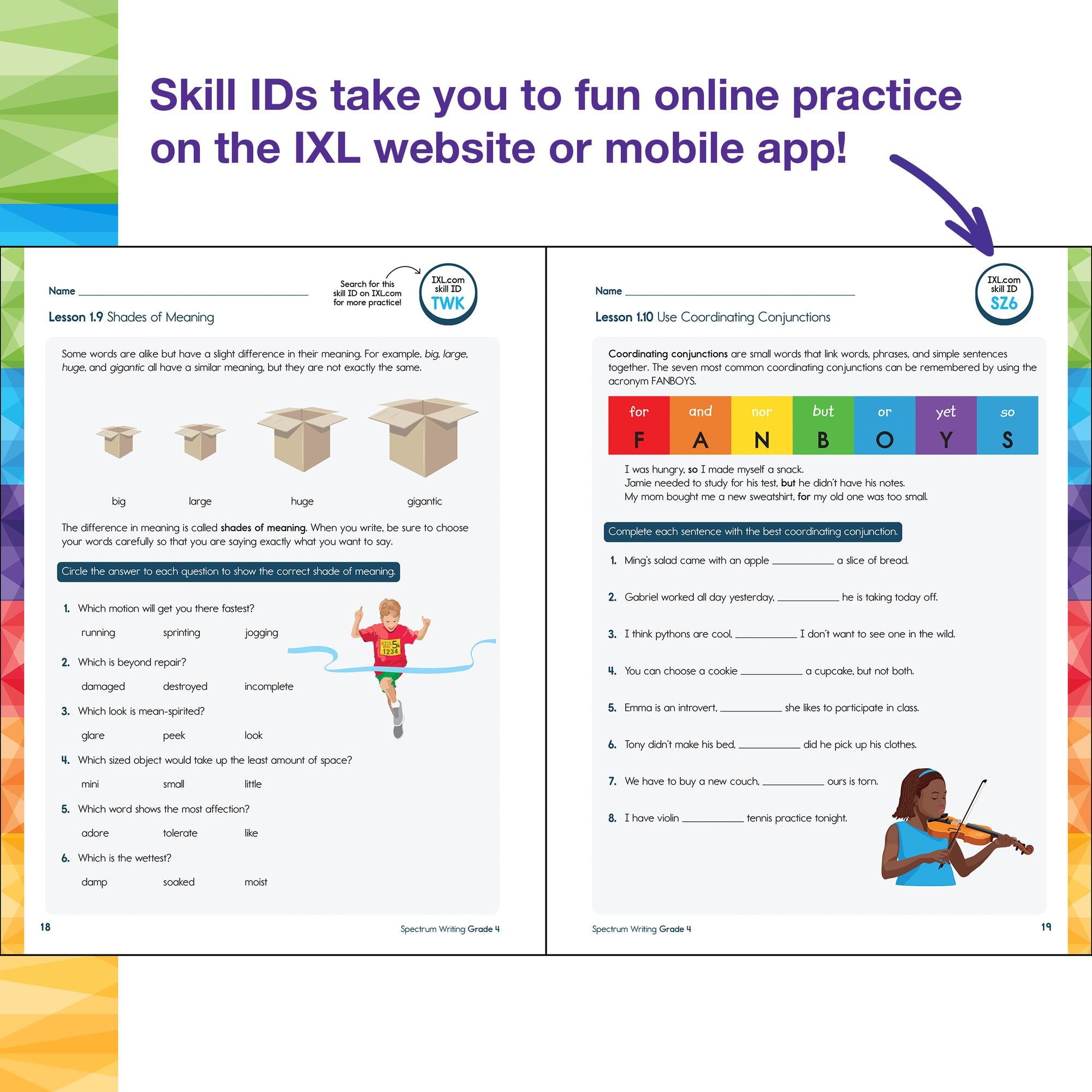 Spectrum Writing Workbook, Grade 4