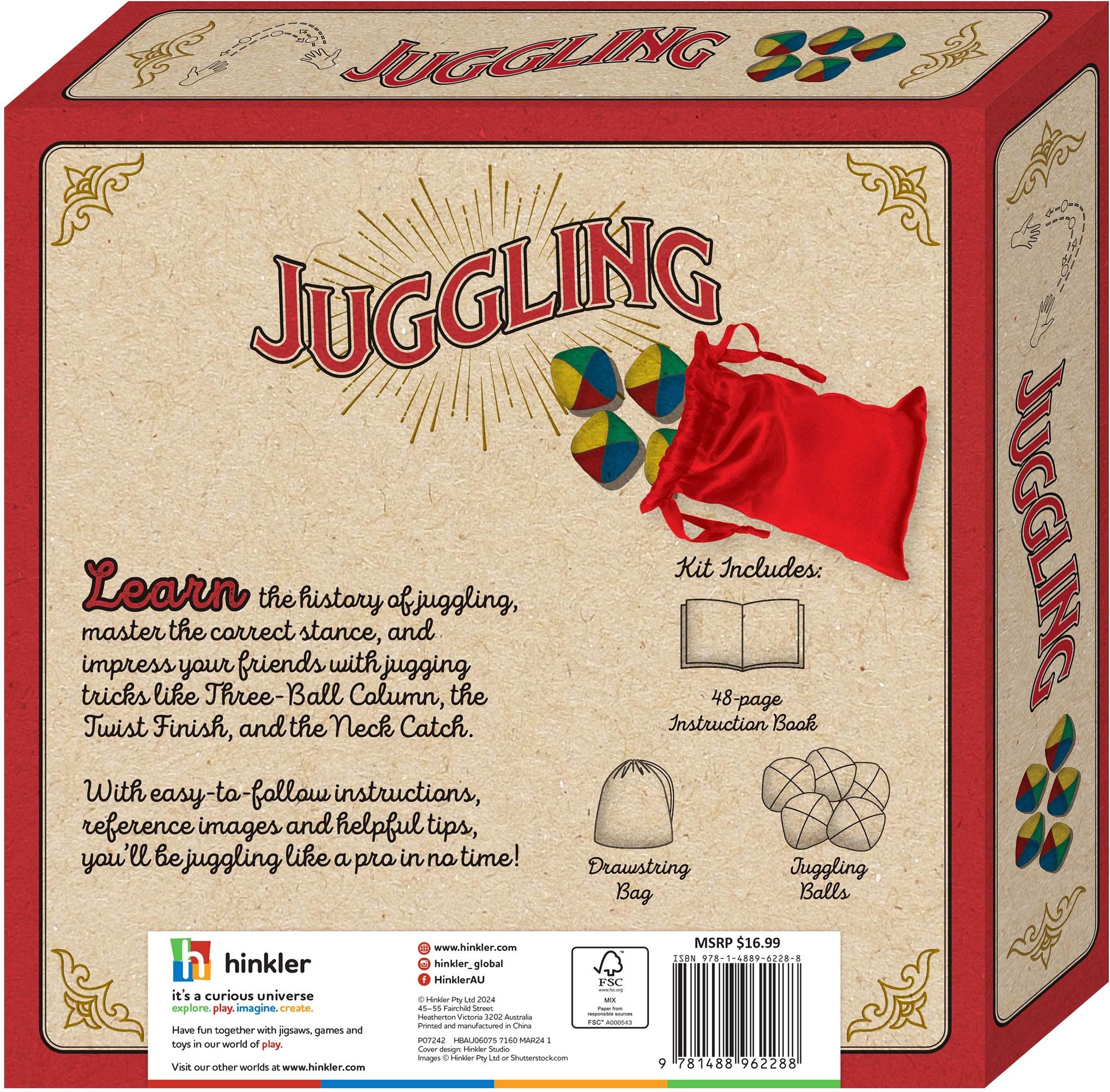 Retro Box Learn Juggling