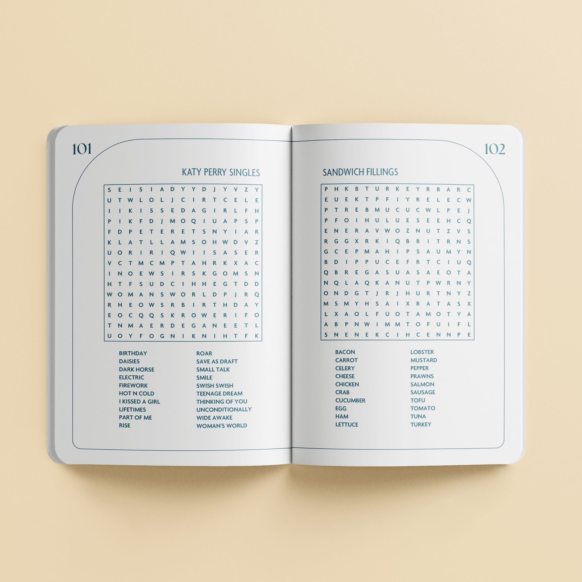 Faux Suede Puzzles Word Search