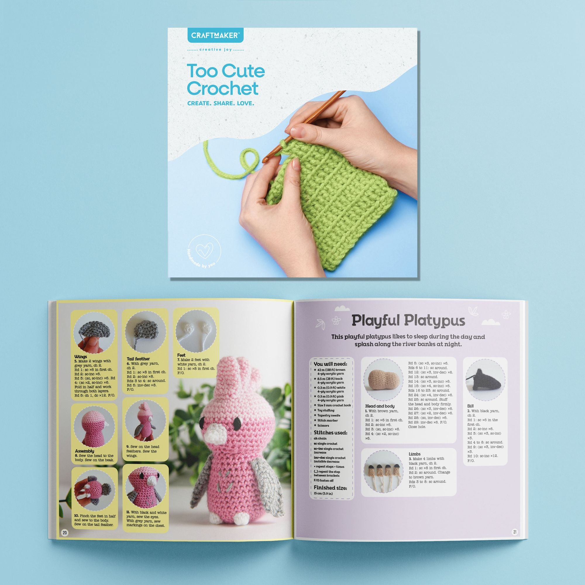 Craft Maker Too Cute Crochet Kit