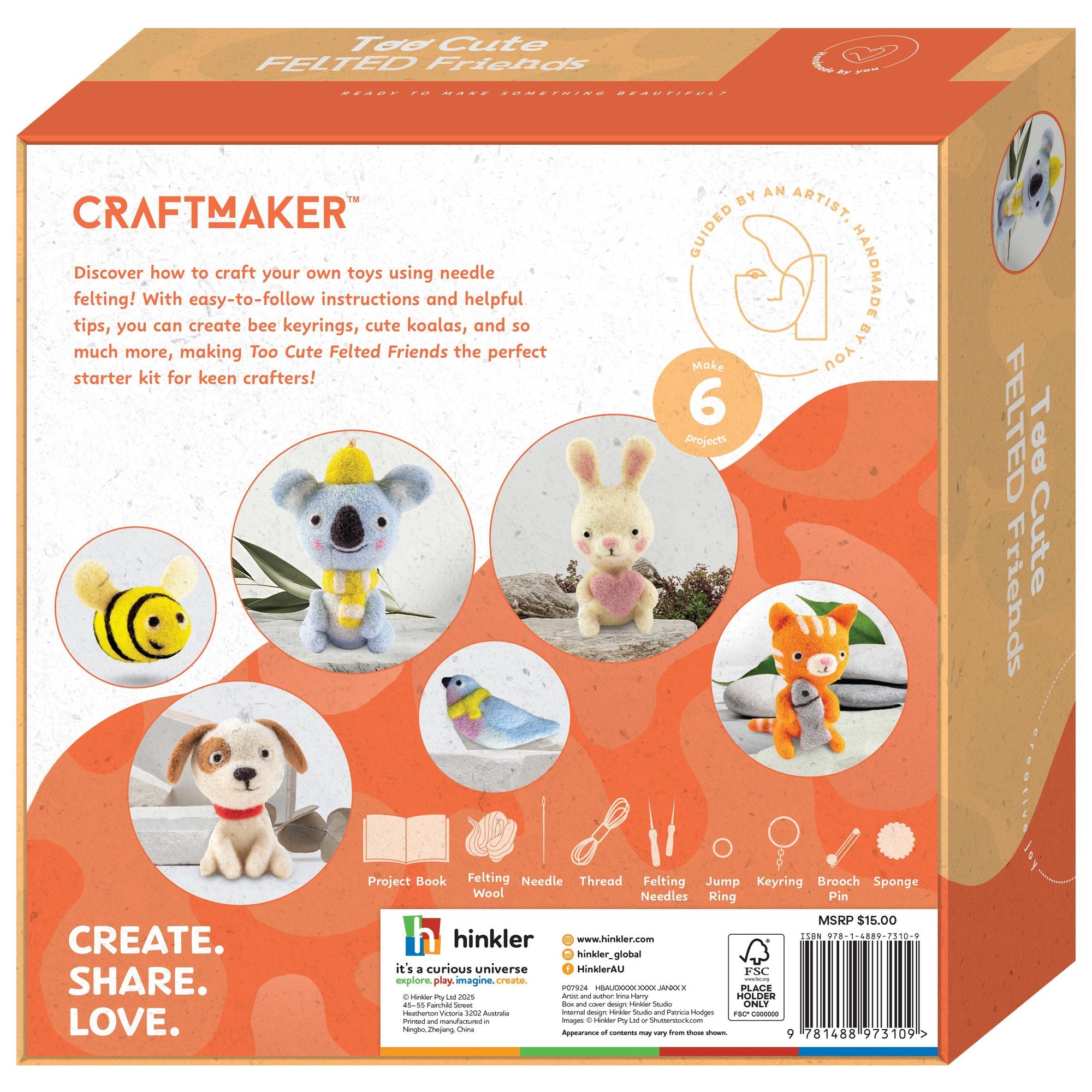 Craft Maker My Felted Friends Kit