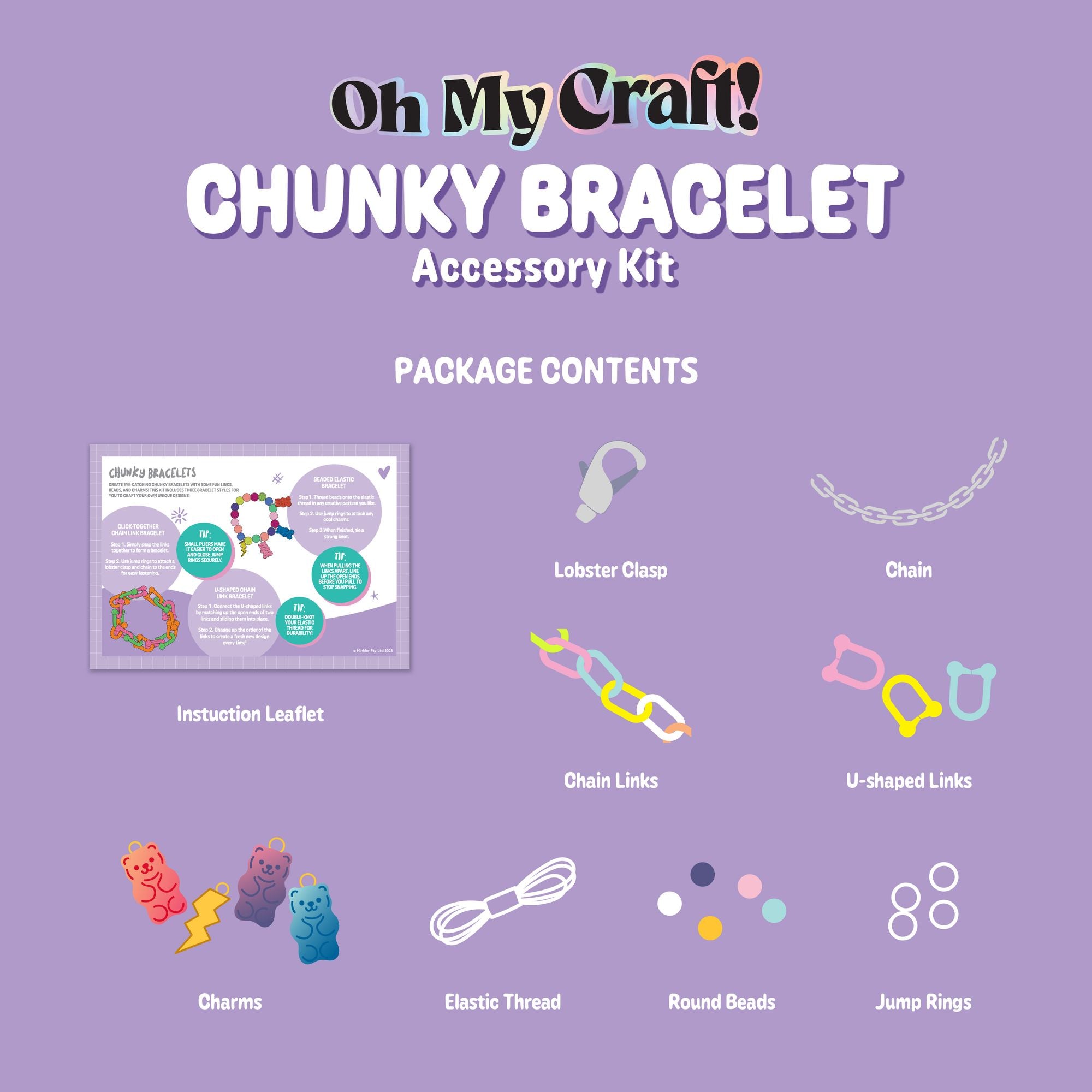 OMC! Chunky Bracelet Jewelry Mini Craft Kit