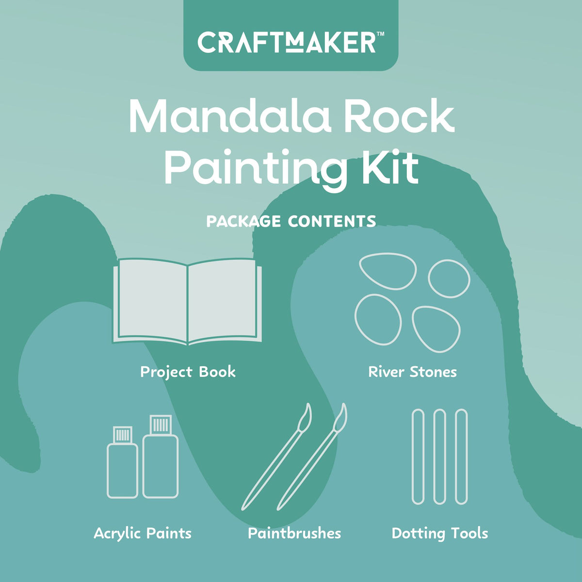 Craft Maker - Mandala Rock Painting Kit