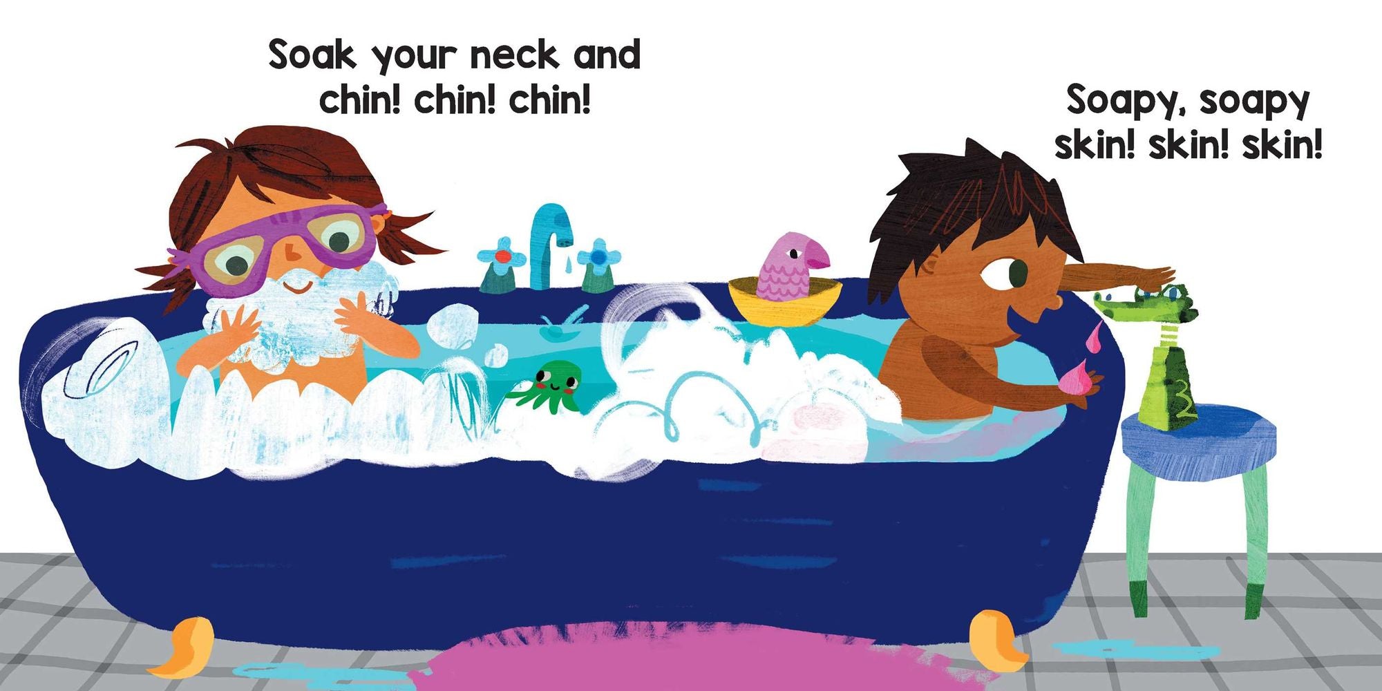 Bath! Bath! Bath! (A Baby Steps Bath Time Board Book for Toddlers)